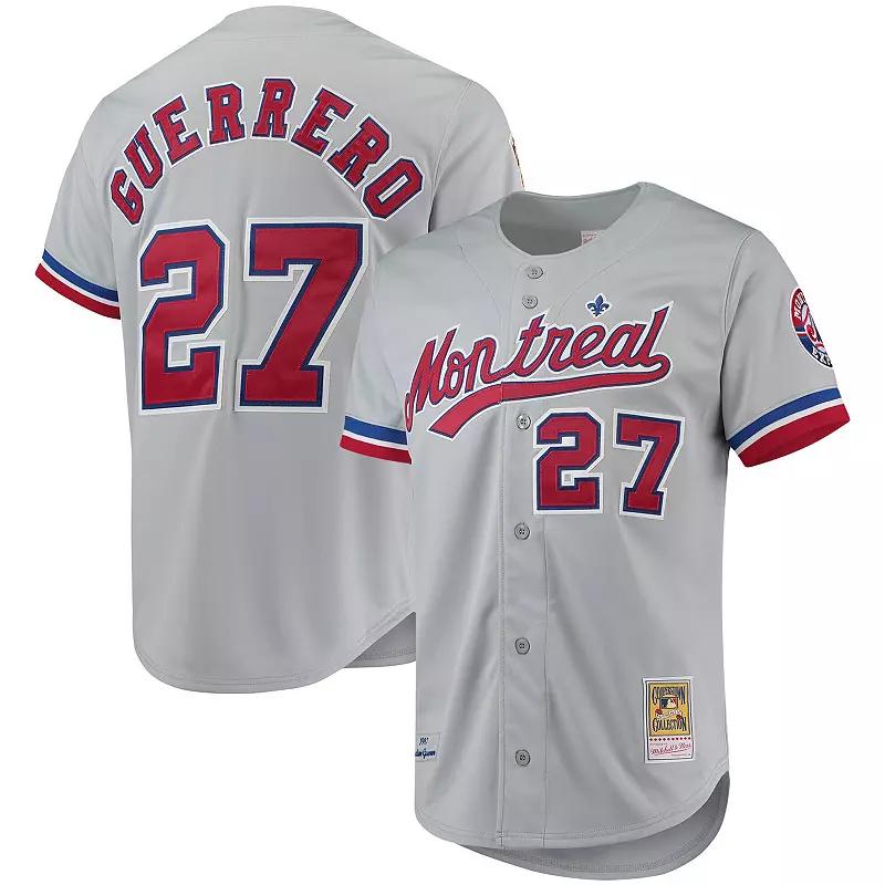 Men's Mitchell & Ness Vladimir Guerrero Gray Montreal Expos Cooperstown Collection Authentic Jersey,  Product Image
