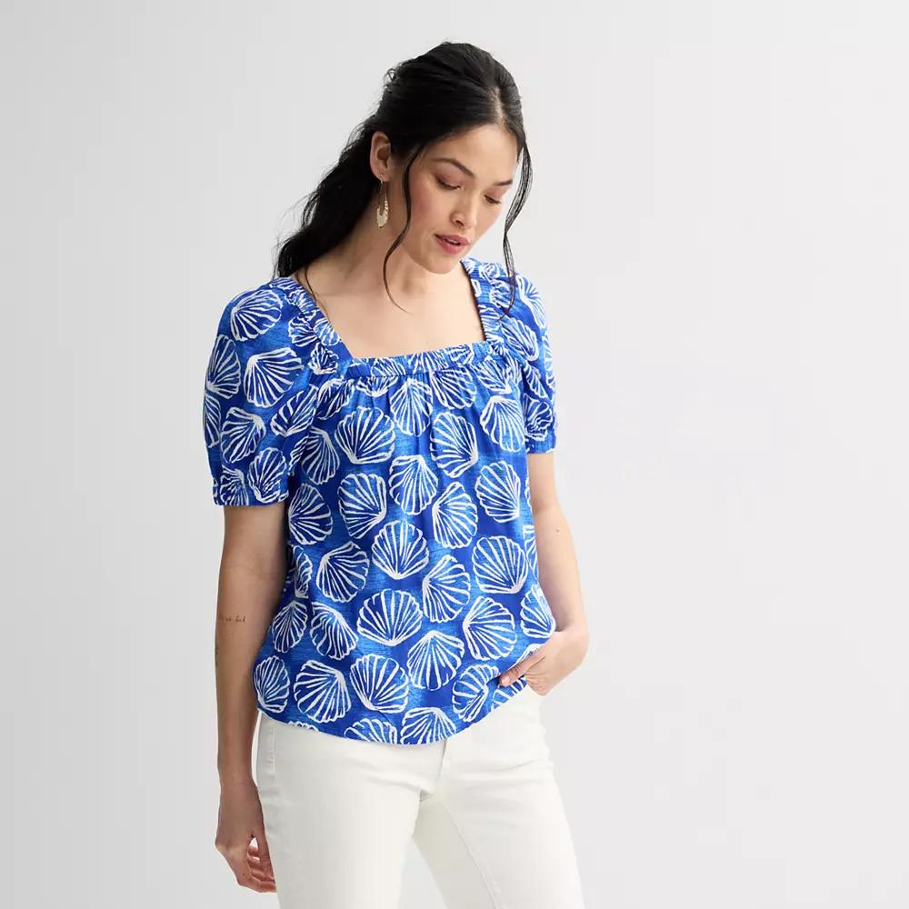 Women's Sonoma Goods For Life® Squareneck Peasant Top,  Product Image