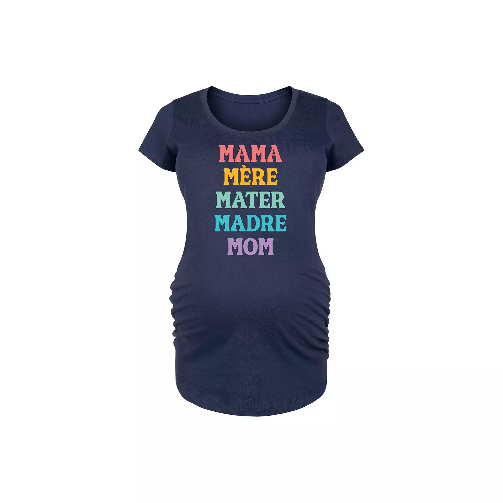 Maternity Mother Languages Graphic Tee, Women's,  Product Image