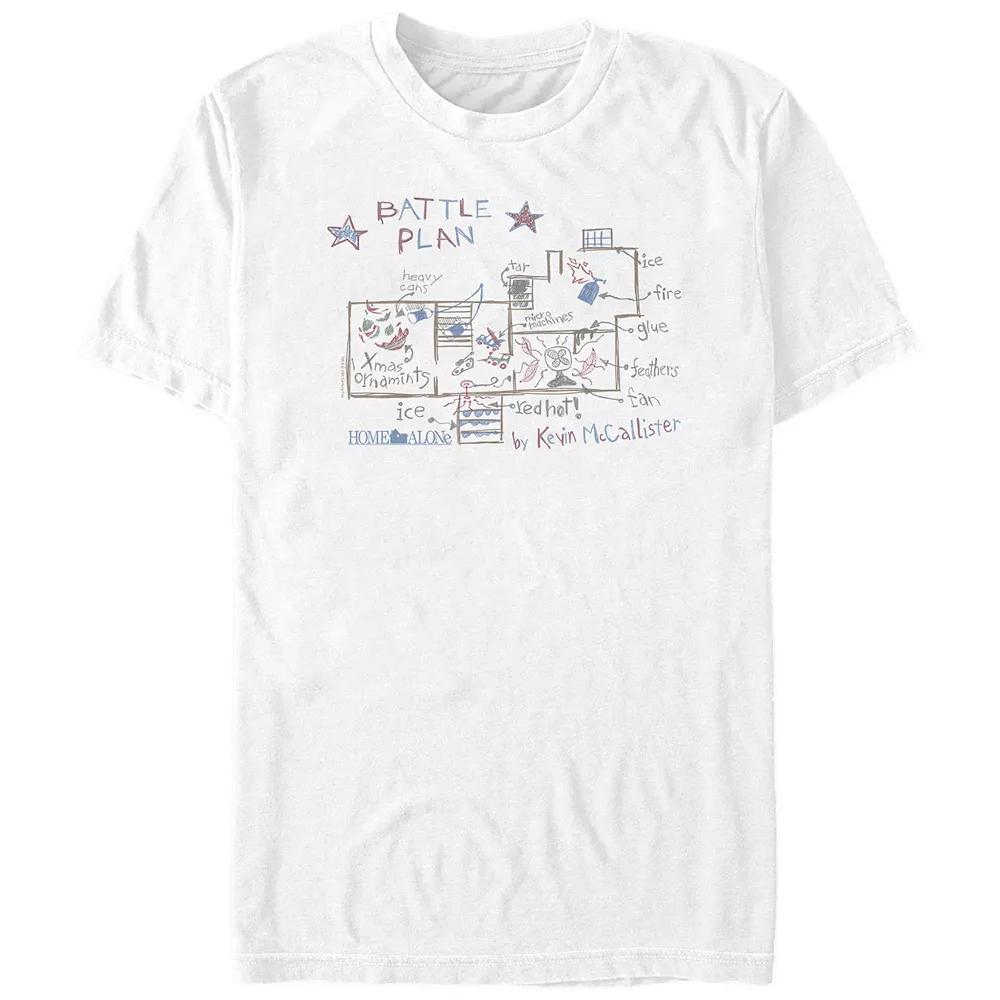 Big & Tall Home Alone Kevin's Battle Plan Graphic Tee, Men's,  Product Image