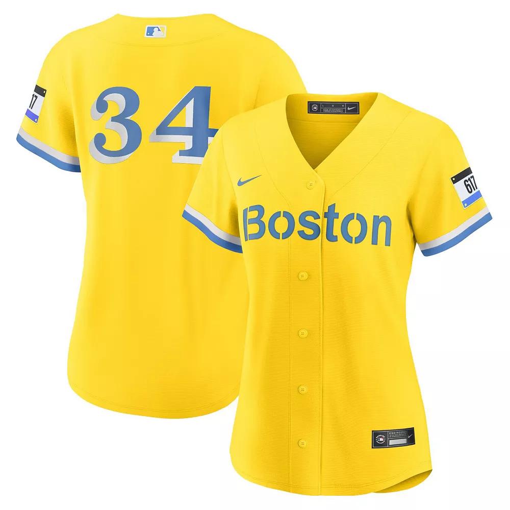 Women's Nike David Ortiz Gold Boston Red Sox City Connect Replica Player Jersey,  Product Image
