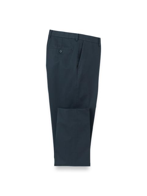 Non-Iron Cotton Stretch Twill Pant - Ink Product Image