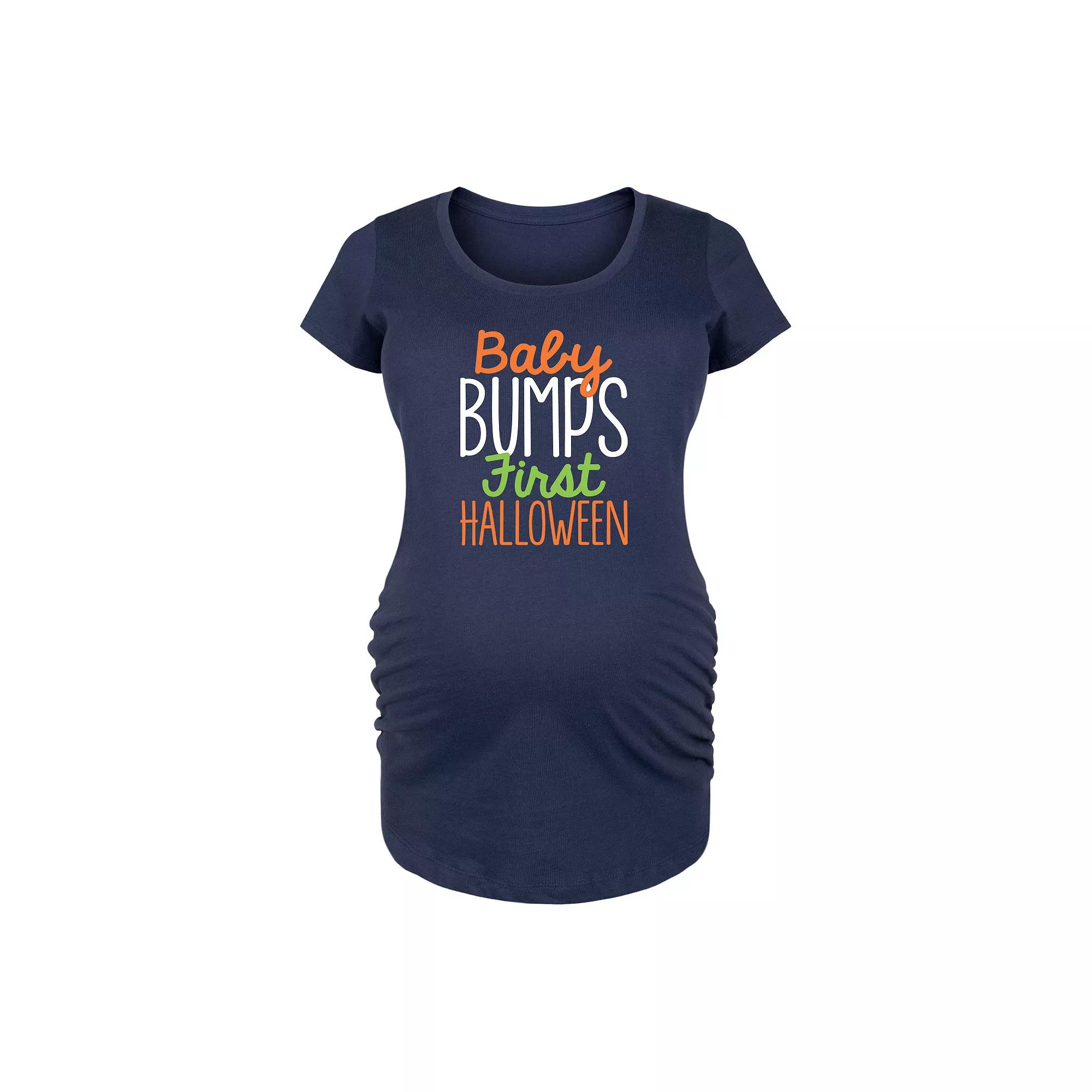 Maternity Baby Bumps First Halloween Graphic Tee, Women's,  Product Image