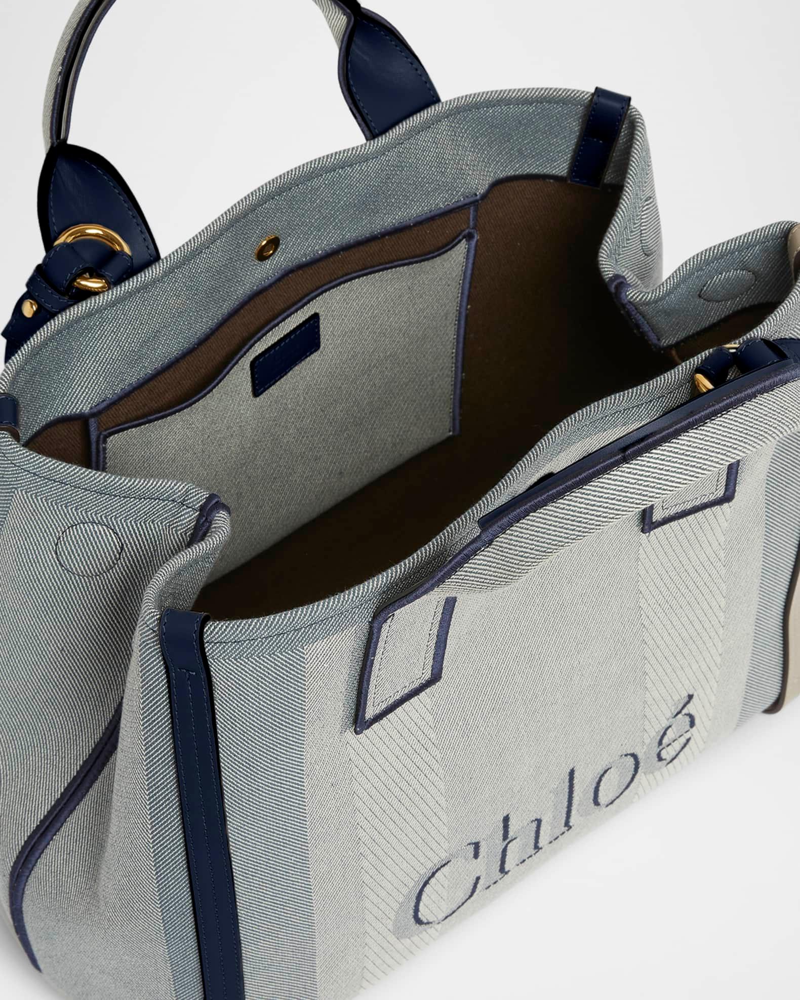 Large Carry Tote Bag in Jacquard Canvas  Product Image