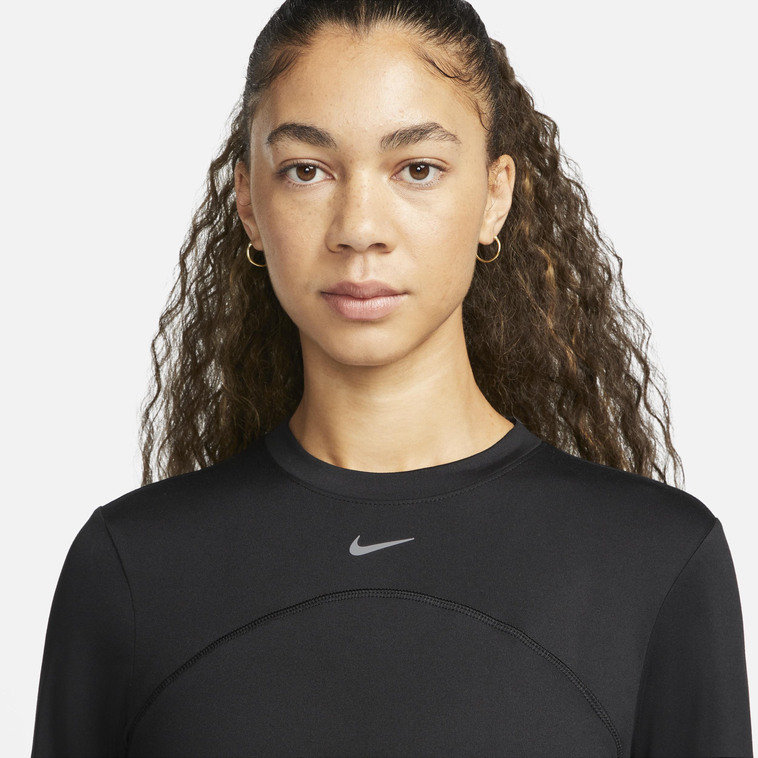 Nike Womens Dri-FIT Swift Element UV Crew-Neck Running Top | FB4297-010 Product Image