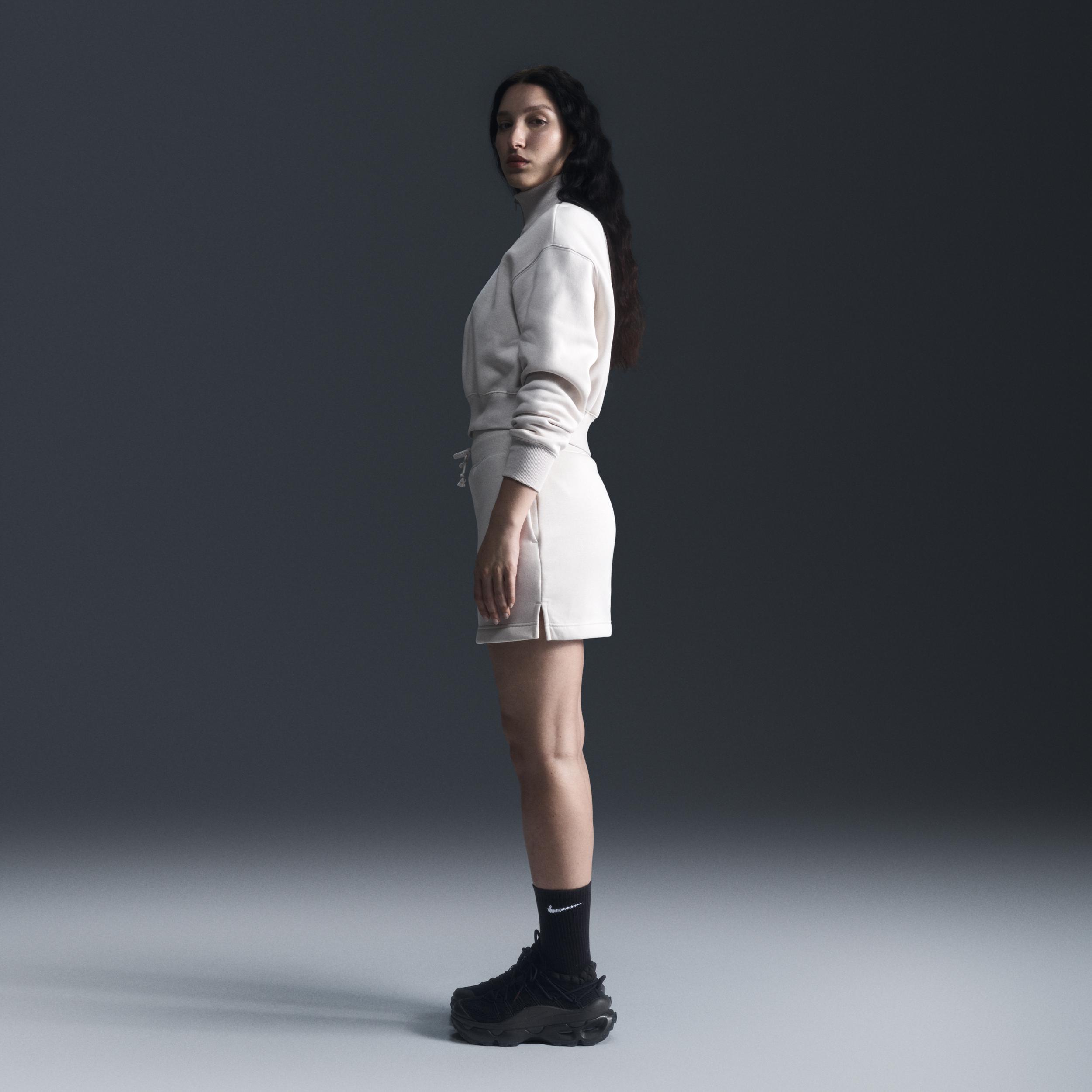 Women's Nike Sportswear Phoenix Fleece 1/4-Zip Cropped Sweatshirt Product Image