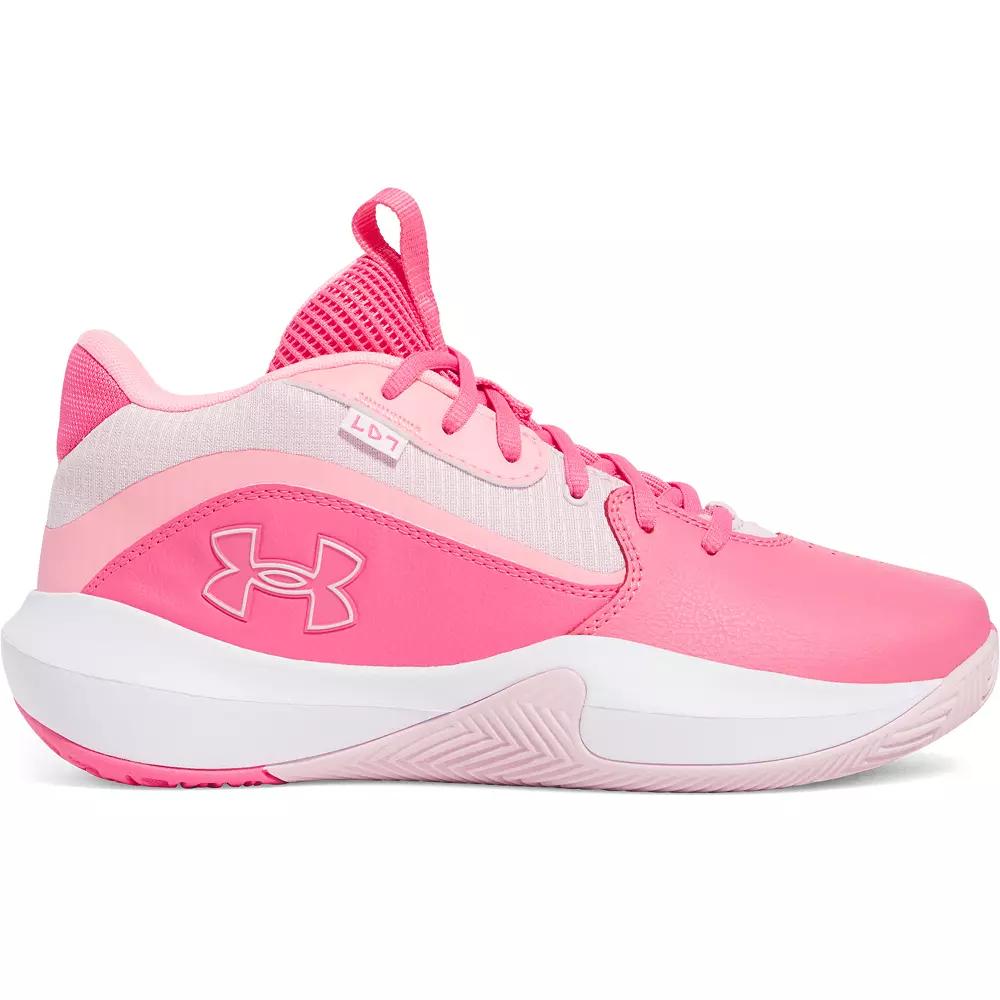 Under Armour Lockdown 7 Men's Basketball Shoes, Size: M12W13.5, Super Pink Product Image