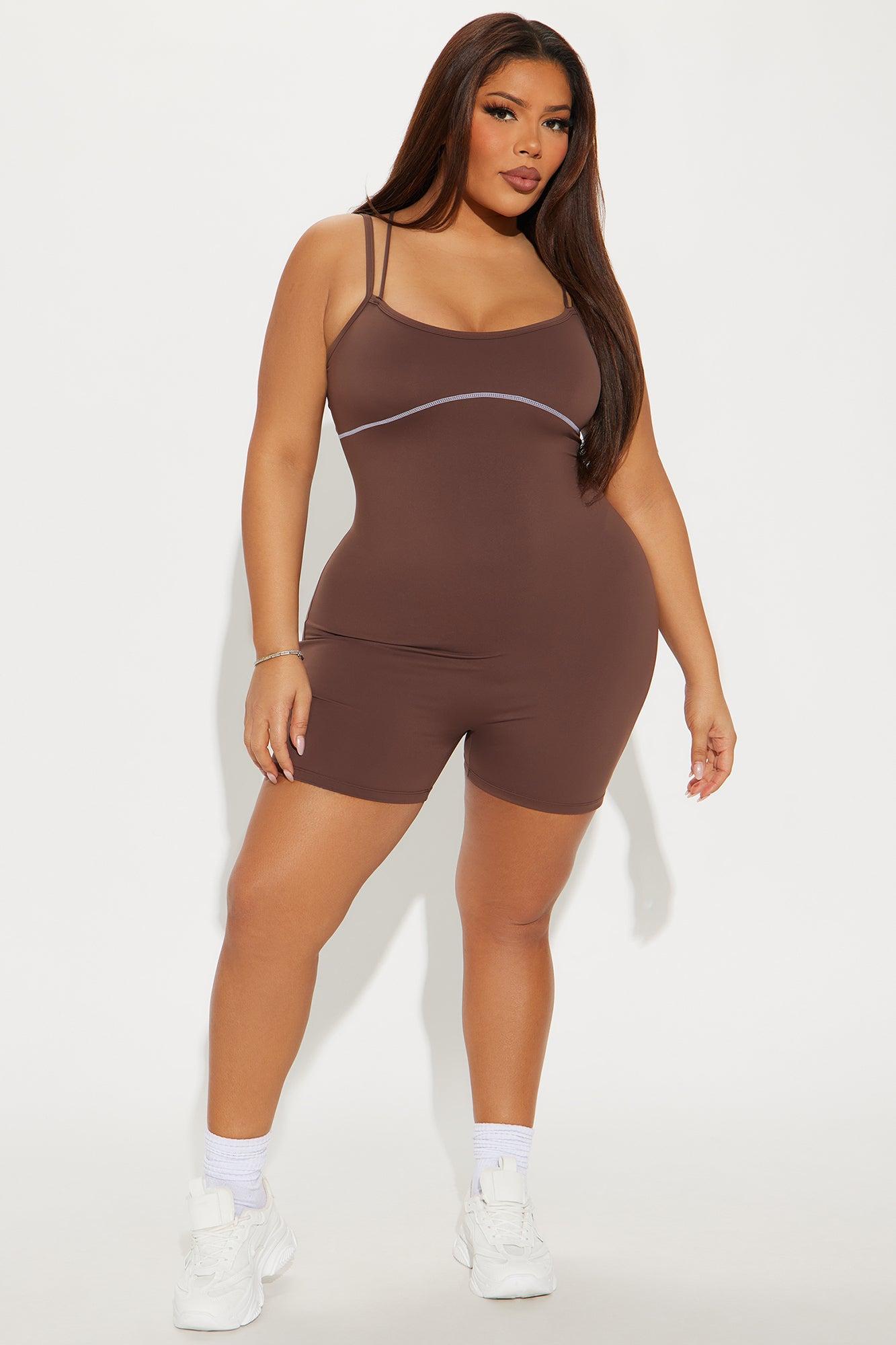 In Harmony Active Romper - Chocolate Product Image