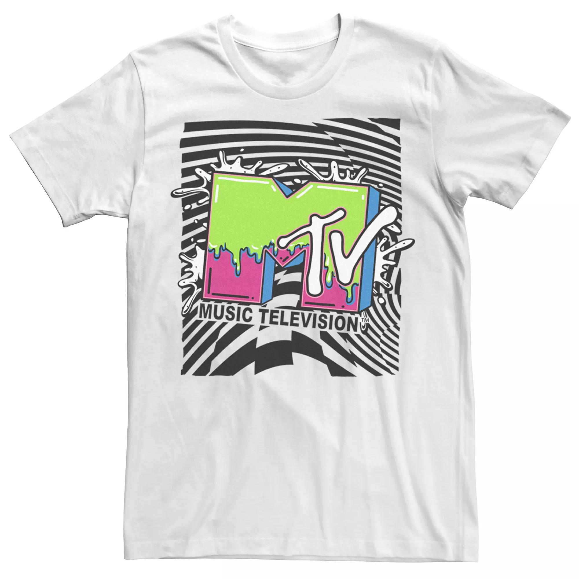 Men's MTV Slime Checkered Splash Logo Tee,  Product Image