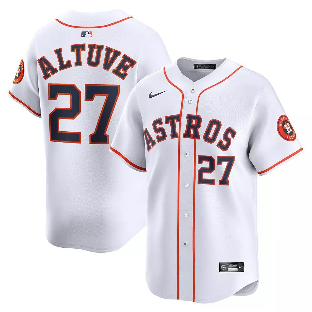 Men's Nike Jose Altuve White Houston Astros Home Limited Player Jersey,  Product Image