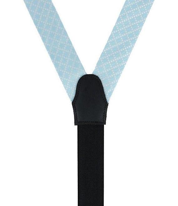 Trafalgar Rowan Geometric Pattern Silk Button End Braces Product Image