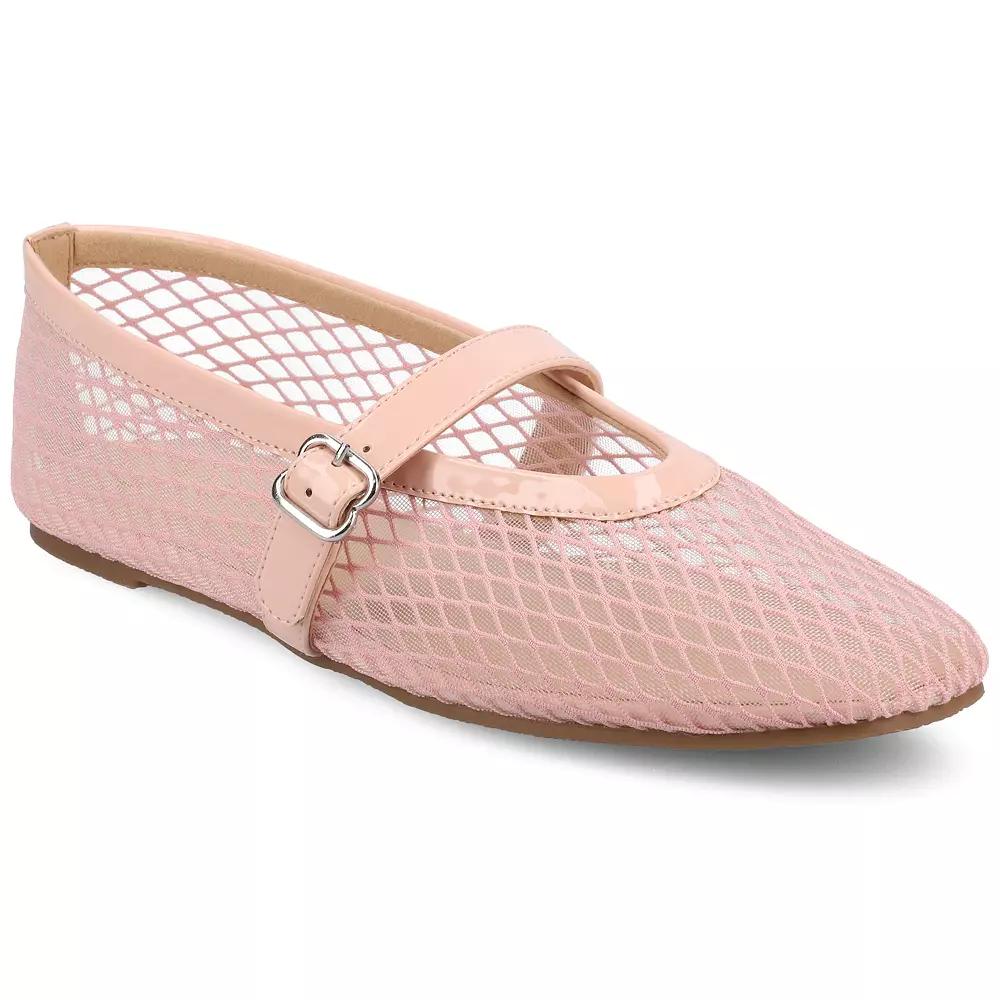 Journee Casha Women's Mesh Slip-On Square Toe Flats,  Product Image
