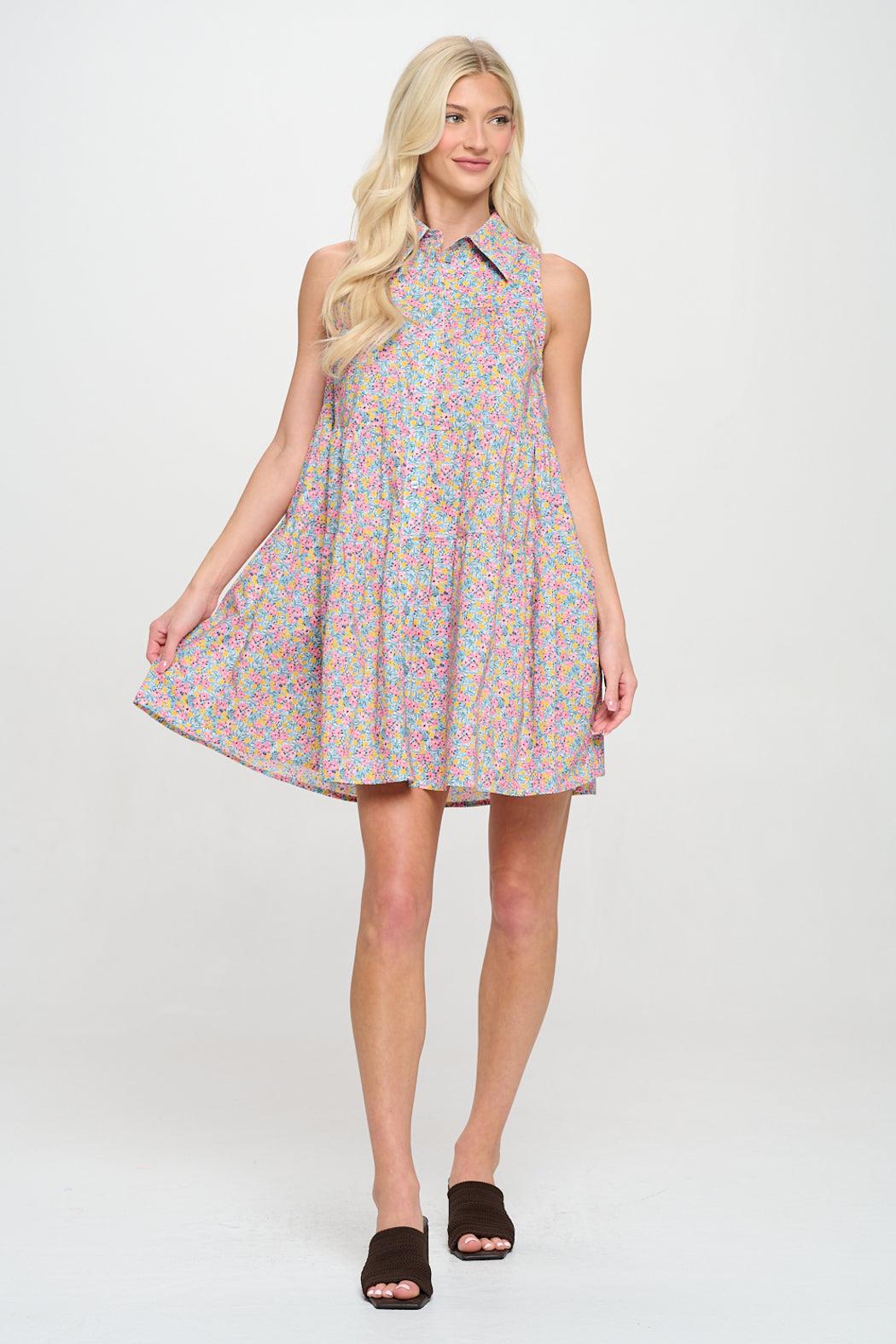 Mykonos Meadow Button Down Dress Product Image