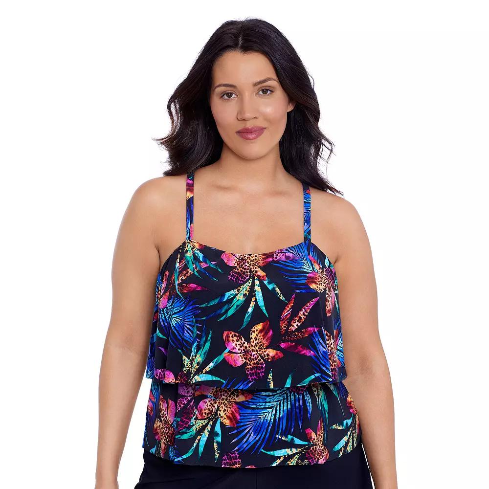 Women's Trimshaper Roxy Romper Swimsuit,  Product Image