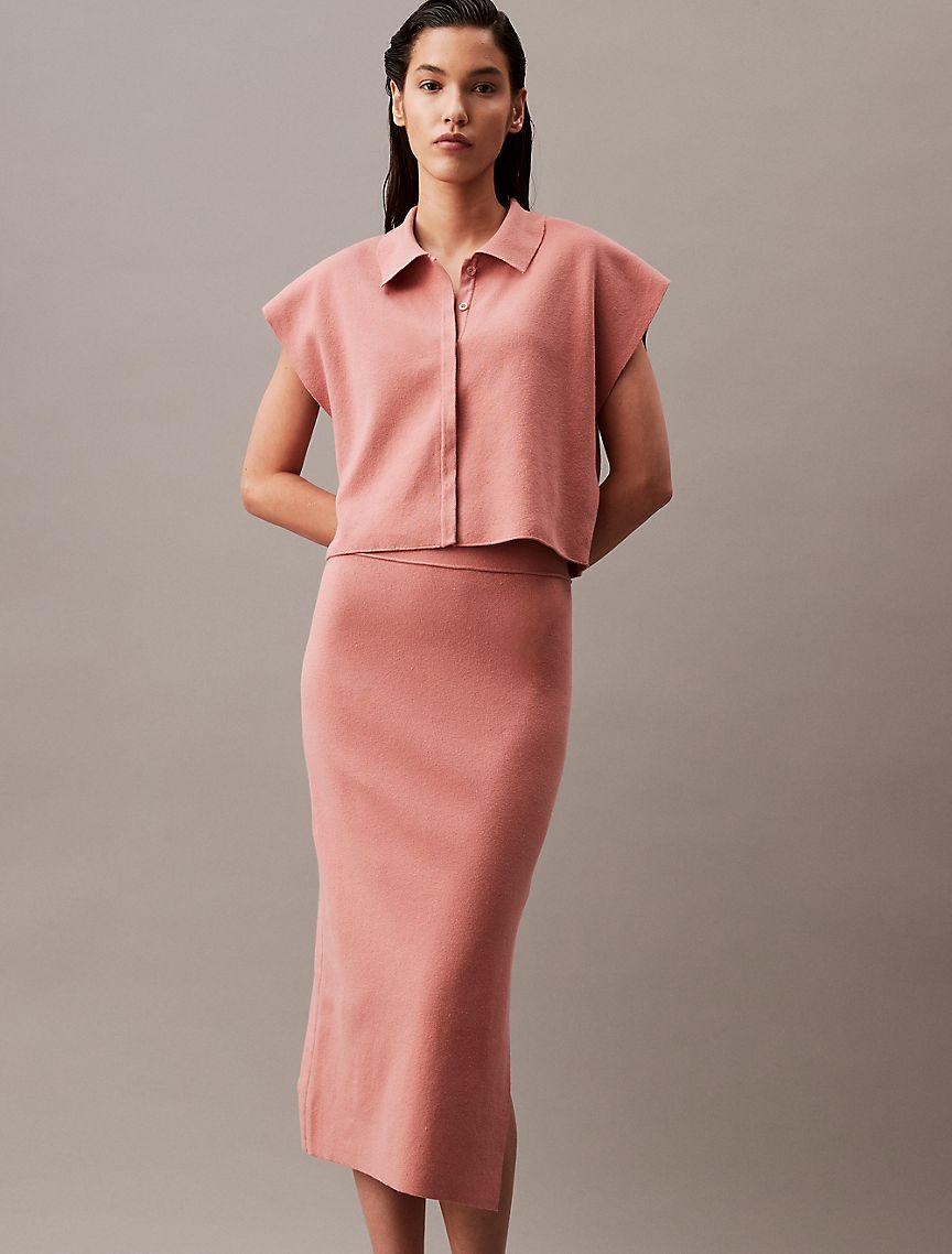 Split Hem Midi Skirt Product Image