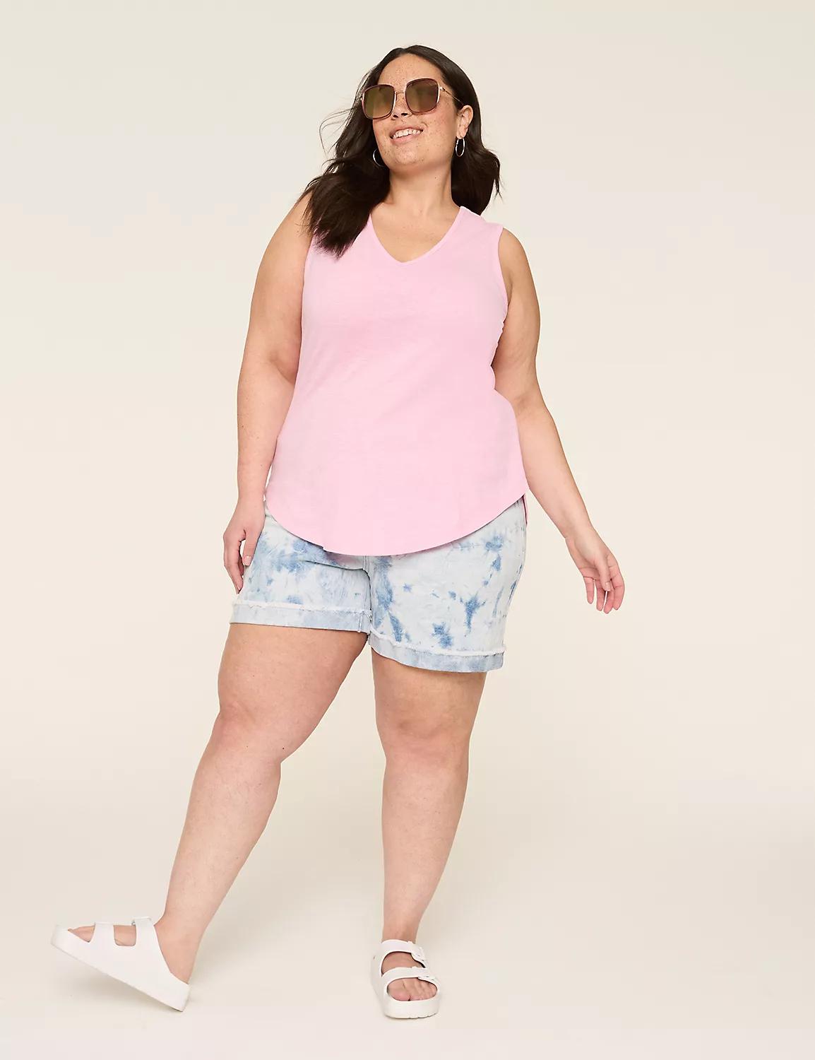 V-Neck Strappy-Back Tank Product Image