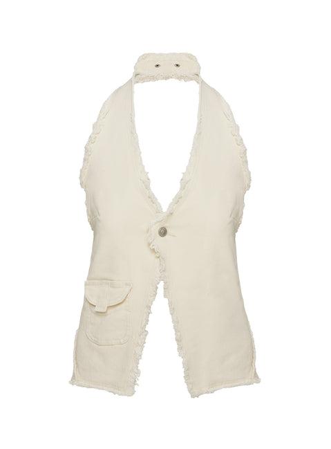 Shade Halter Top Cream Product Image