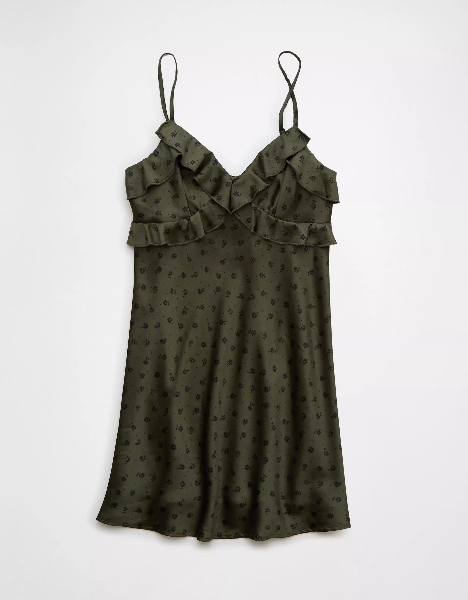 AE Ruffle Mini Slip Dress Product Image