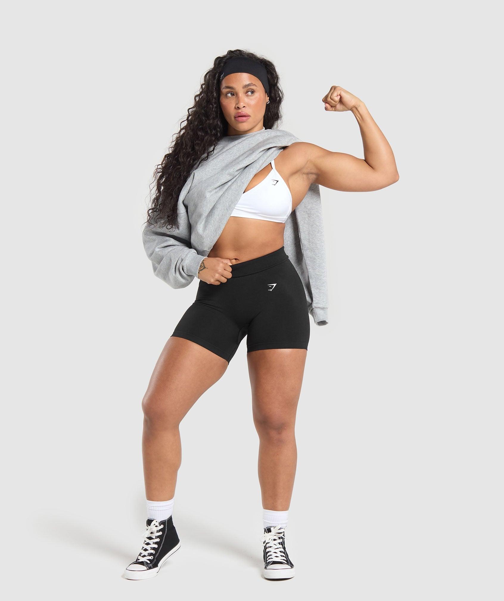 Gymshark Two Strong Women Sweatshirt - Light Grey Core Marl Female Product Image