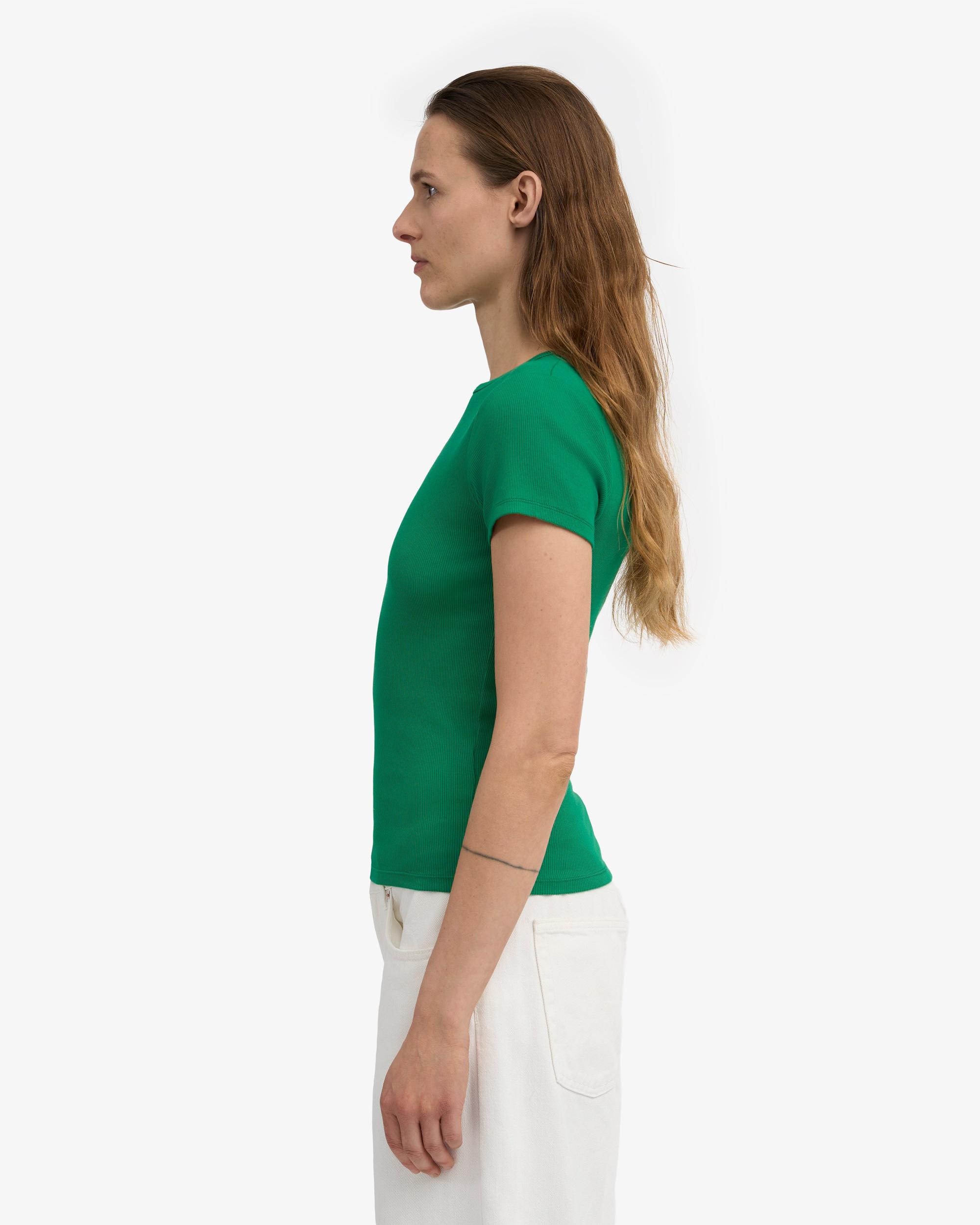 Organic Rib T-Shirt - Kelly Green Product Image