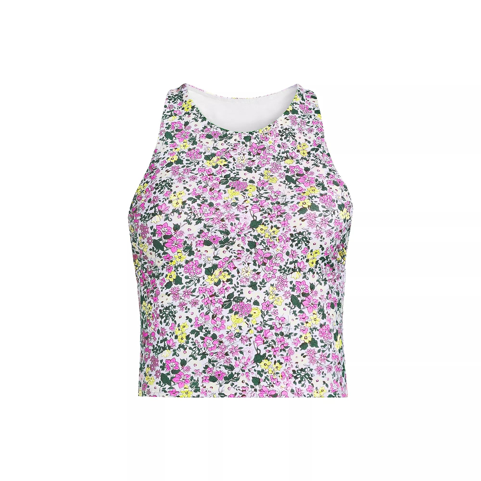 Women's Lands' End High Neck Racerback Tankini Top,  Product Image