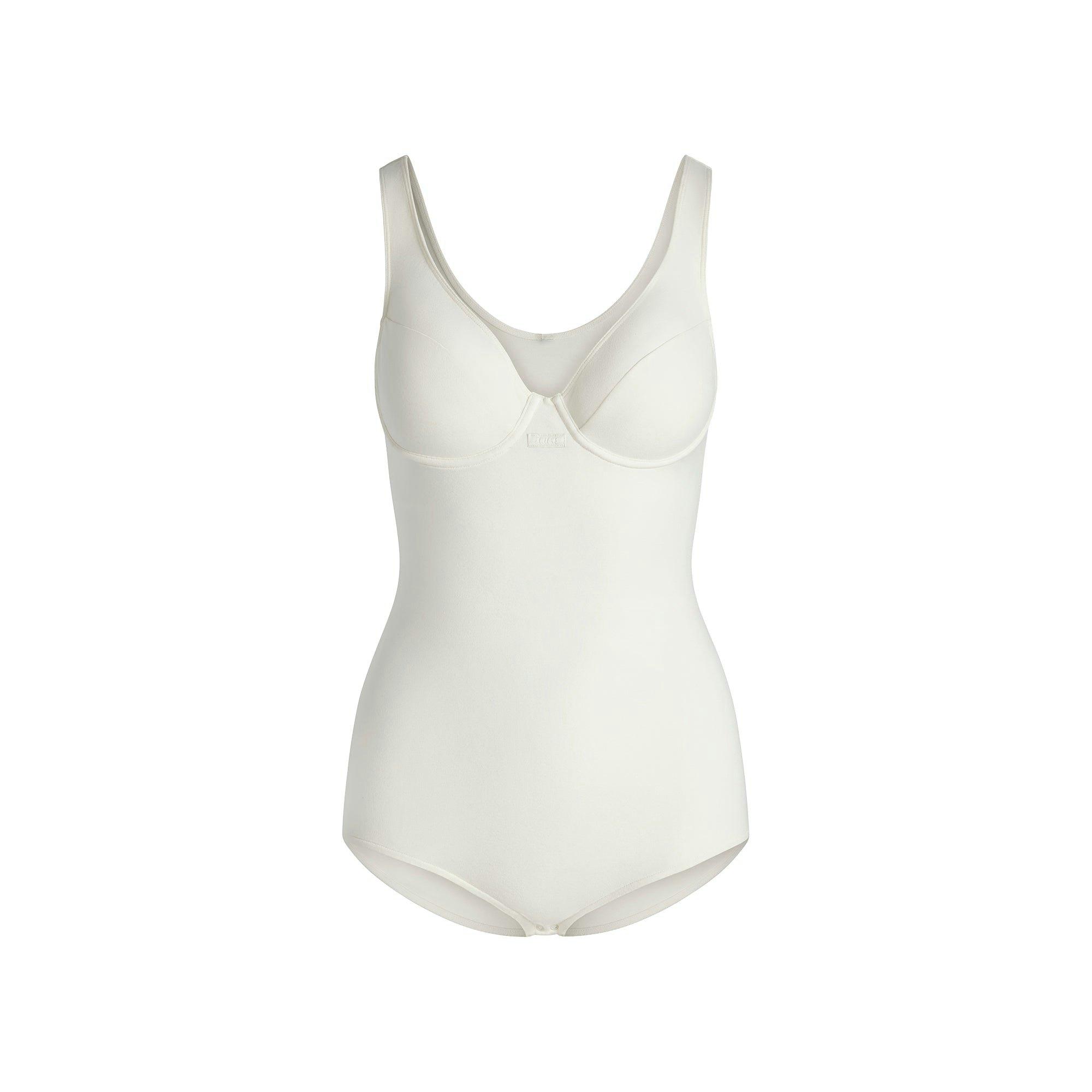 COTTON JERSEY TANK BODYSUIT | MARBLE Product Image