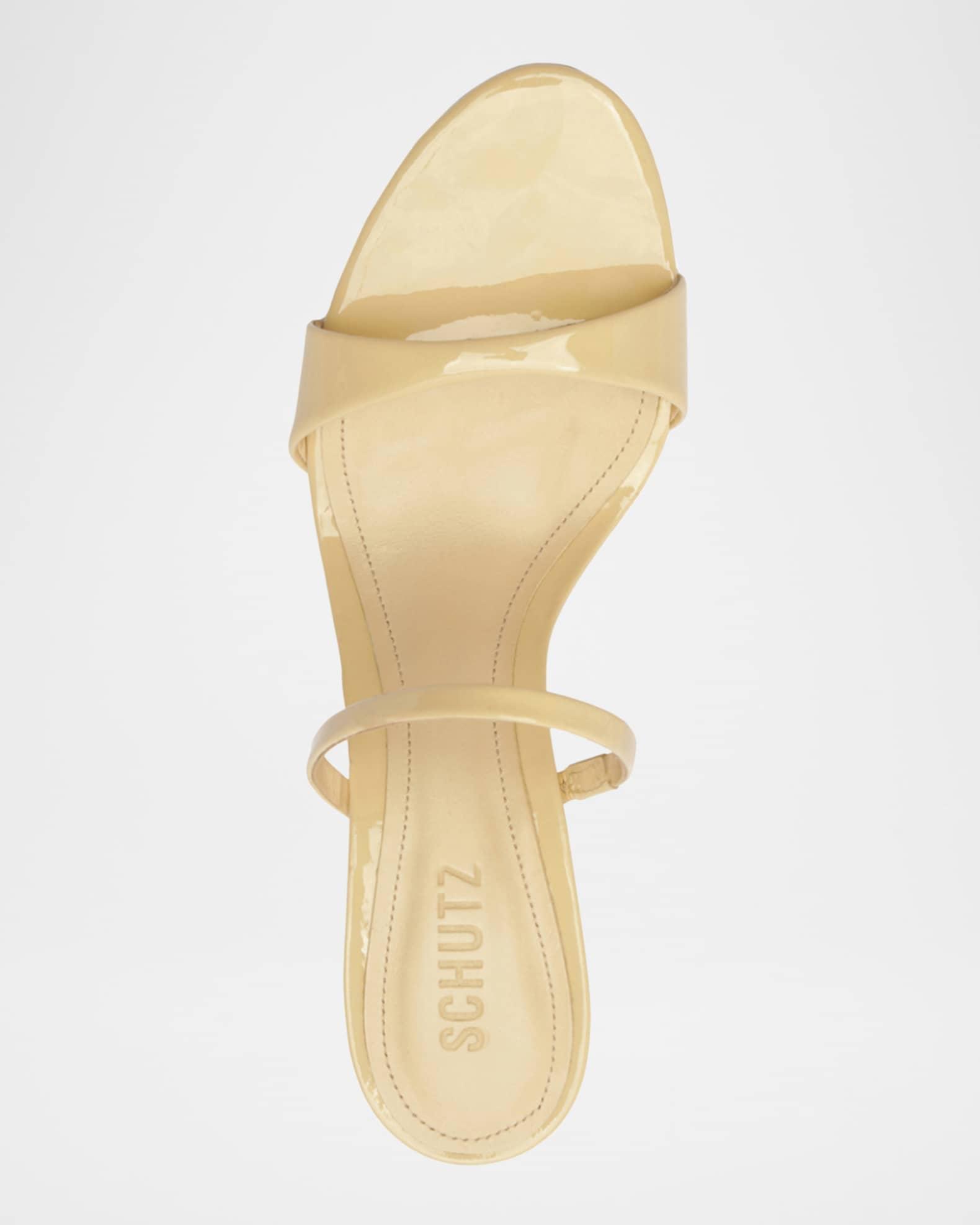 Jessica Leather Mid-Heel Mule Sandals Product Image