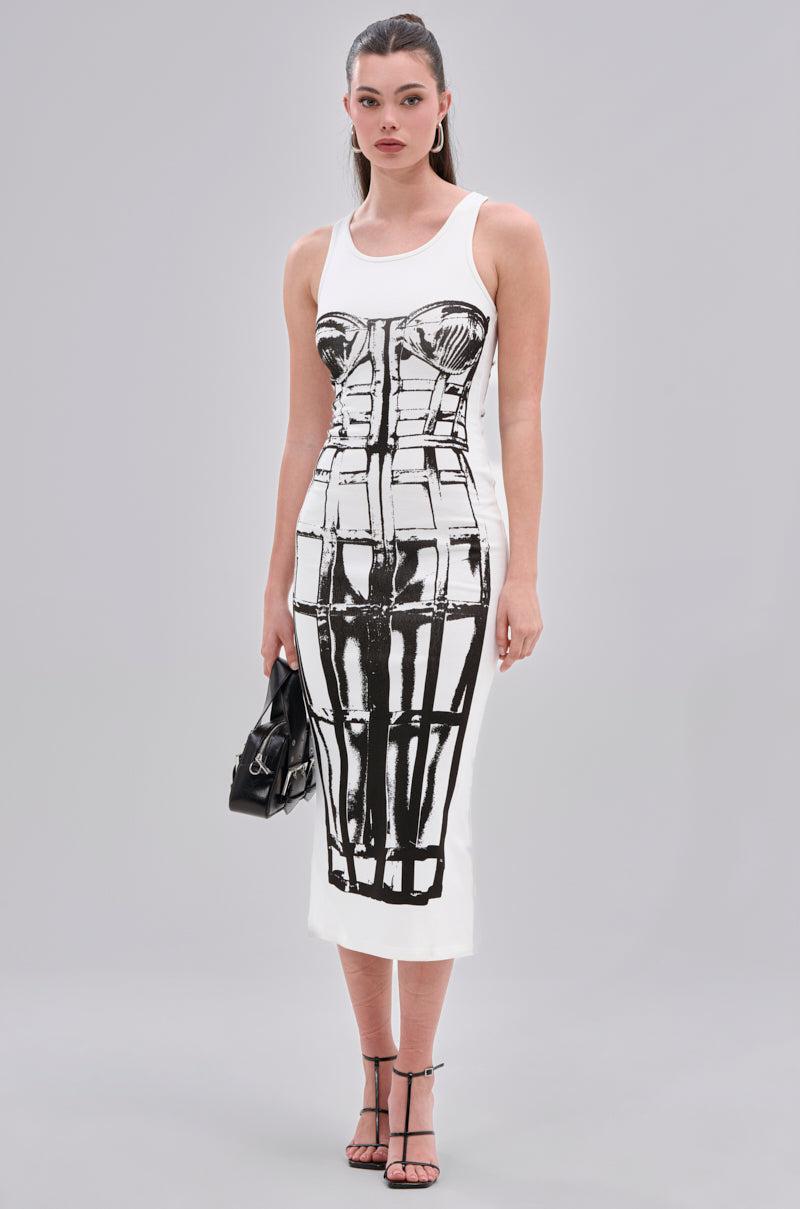 BREAK FREE PRINTED MIDI DRESS Product Image