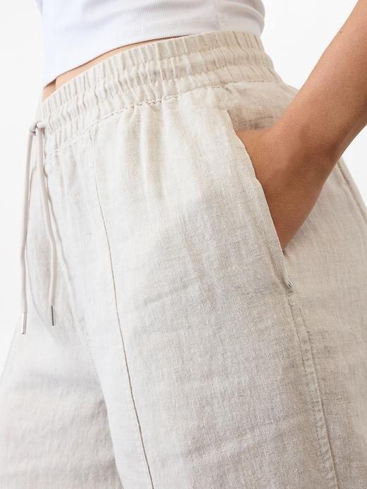 Retreat High Rise Linen Ankle Pant Product Image