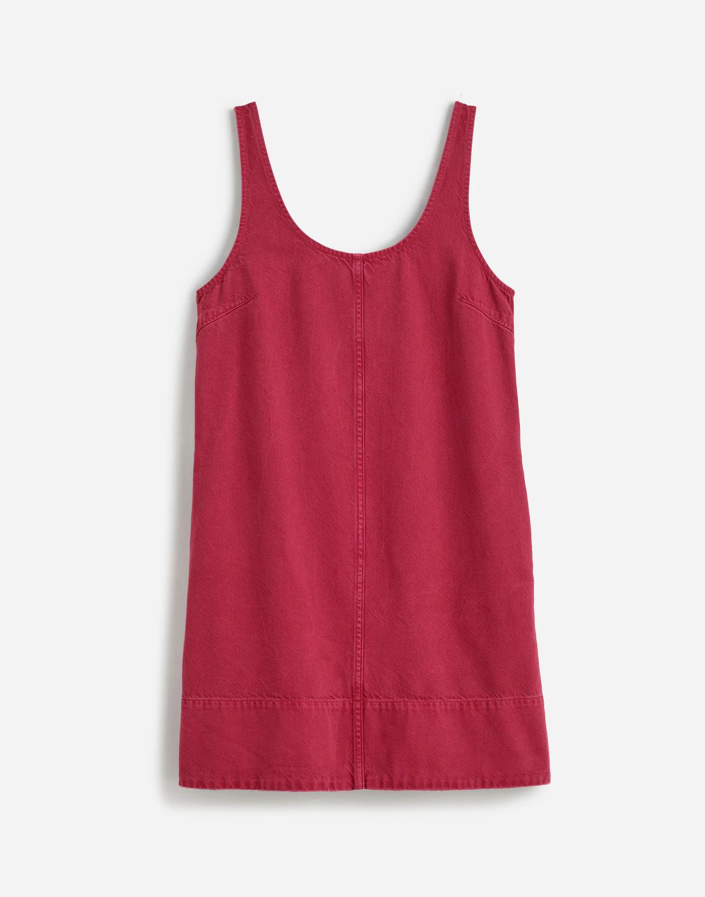 Denim Scoopneck Mini Dress Product Image