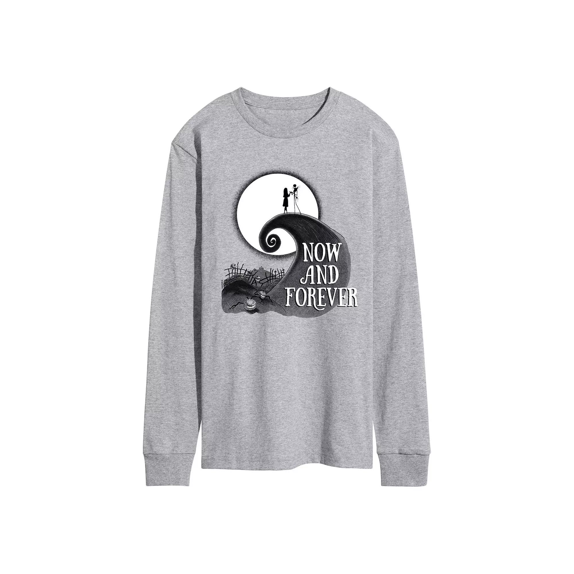 Disney's Nightmare At Christmas Jack Sally Men's Long Sleeve Graphic Tee,  Product Image