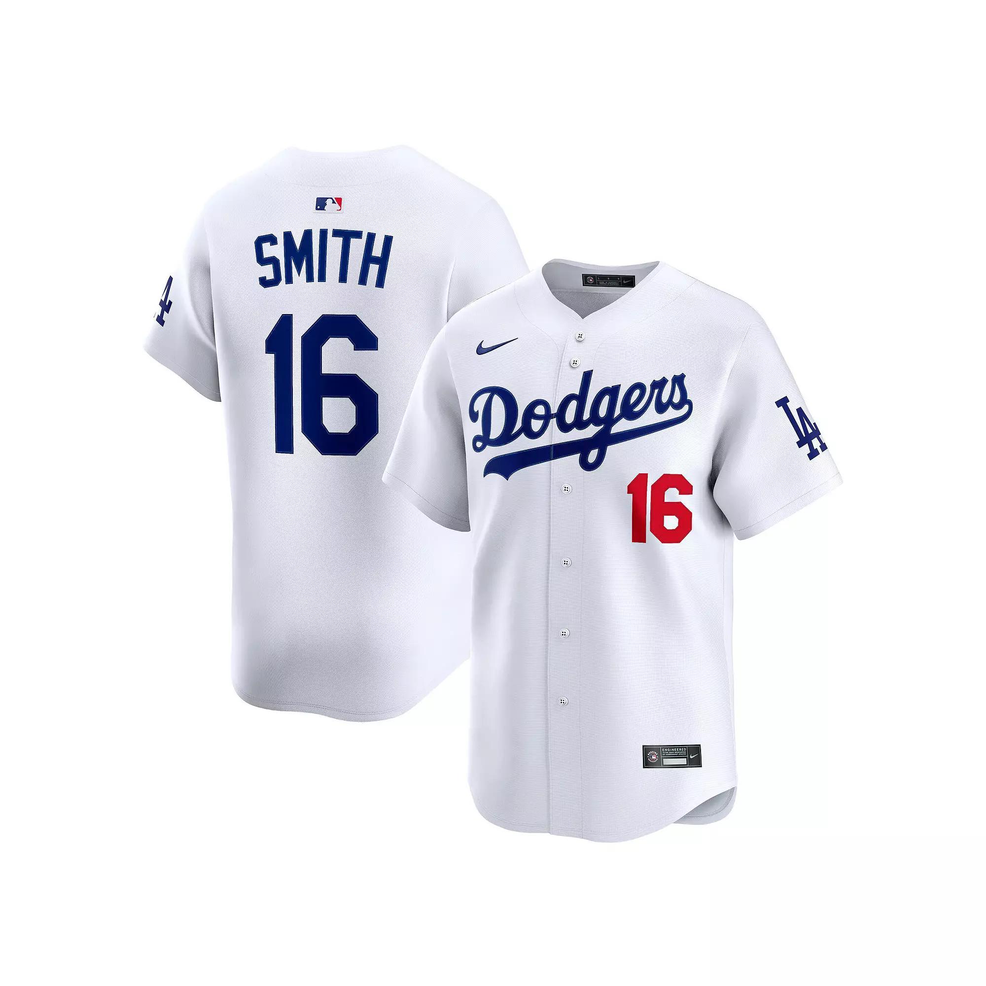 Men's Nike Will Smith White Los Angeles Dodgers Alternate Limited Player Jersey, Size: Large Product Image