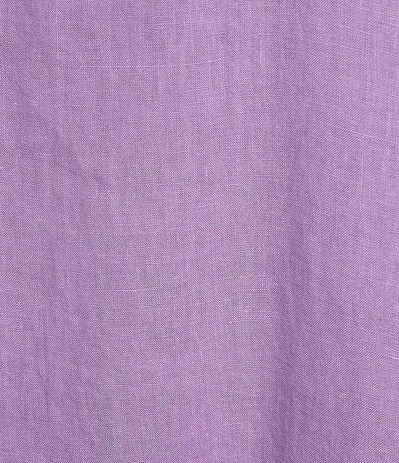 Bryn Walker Light Linen Naida Round Neck 3/4 Sleeve Asymmetric Hem Tunic Product Image