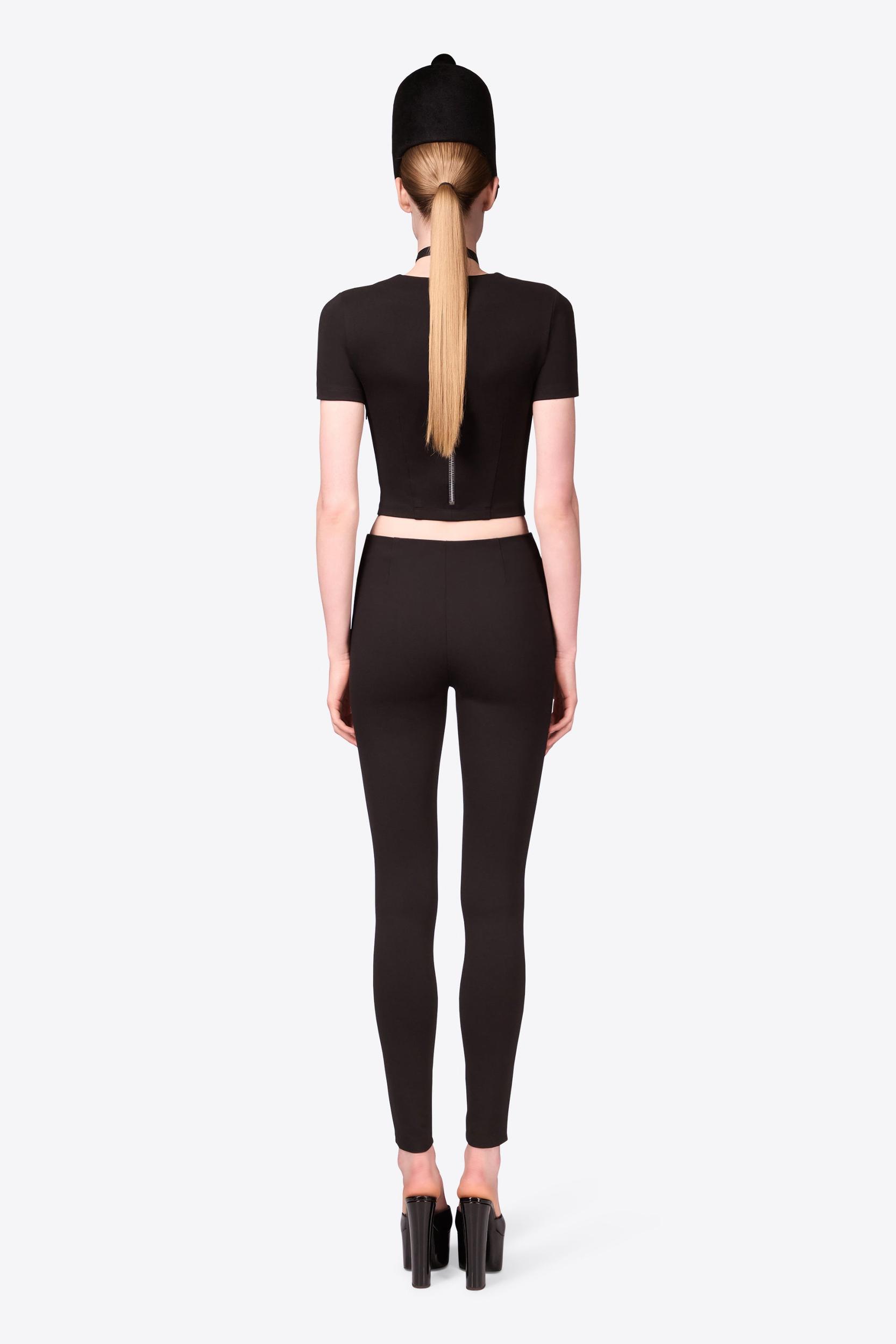 Zipper Bustier Cup T-Shirt Product Image