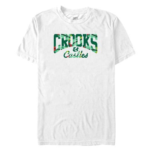 Men's Crooks & Castles Green Tropical Print  Graphic T-Shirt Product Image
