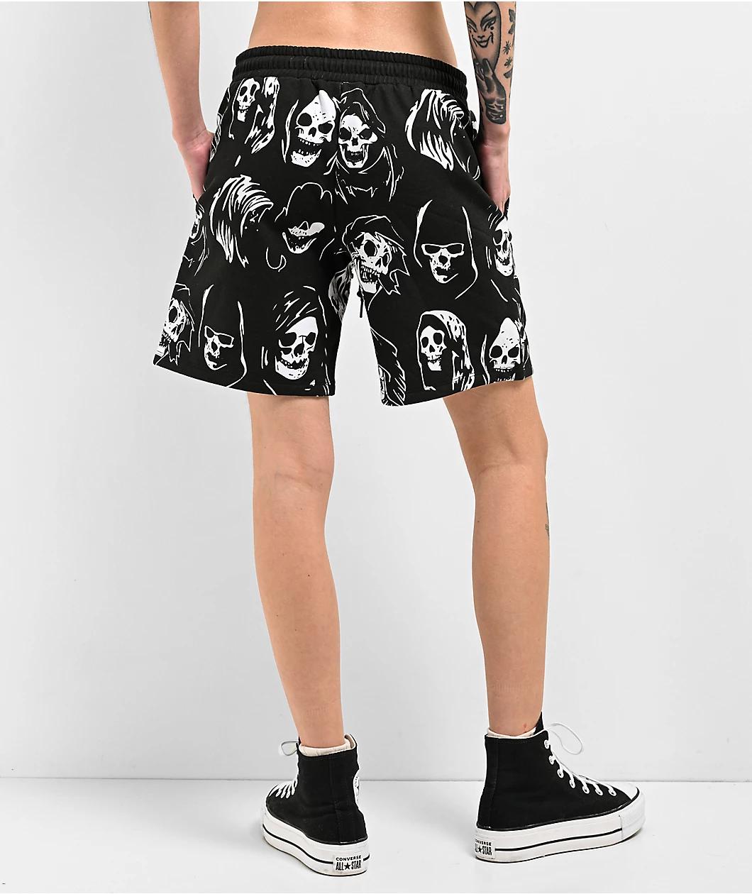 Broken Promises Reaper Guide Black Sweat Shorts Product Image