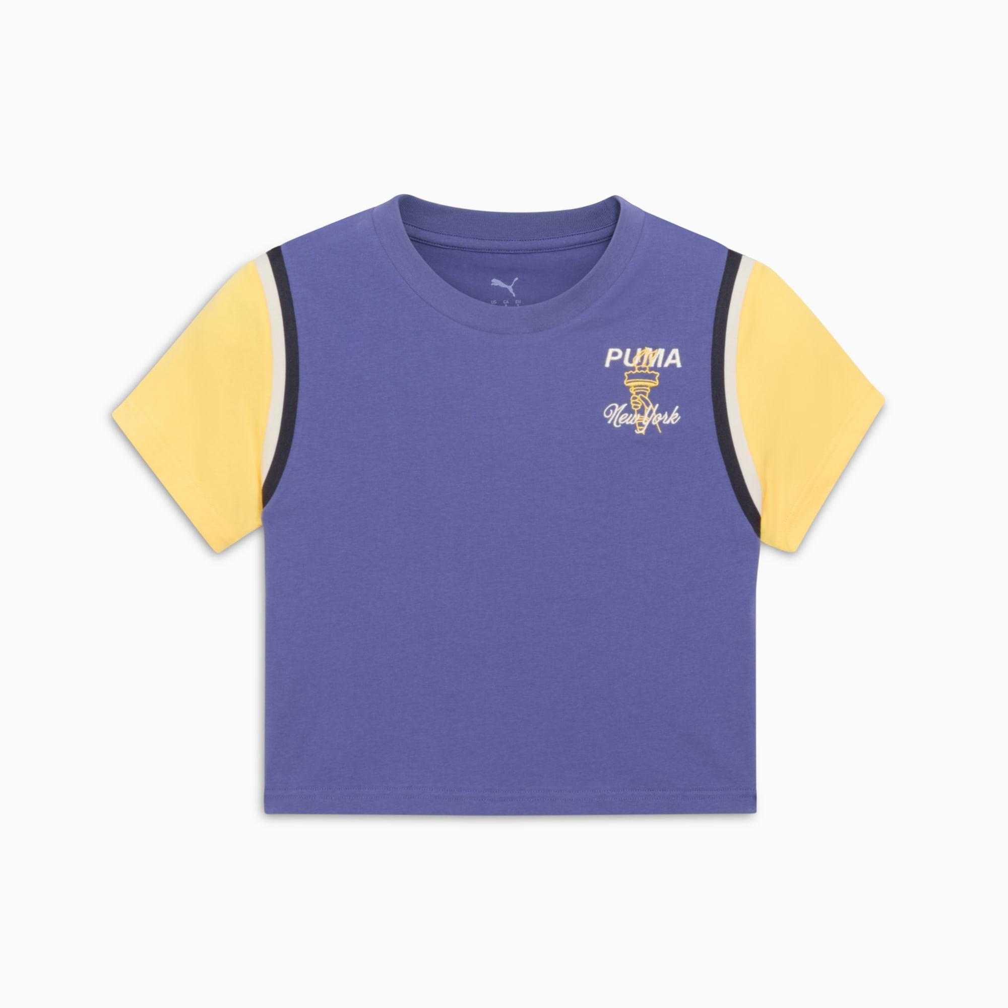 Wardrobe Essentials Bright Lights NYC Flagship Women's Baby Tee Product Image