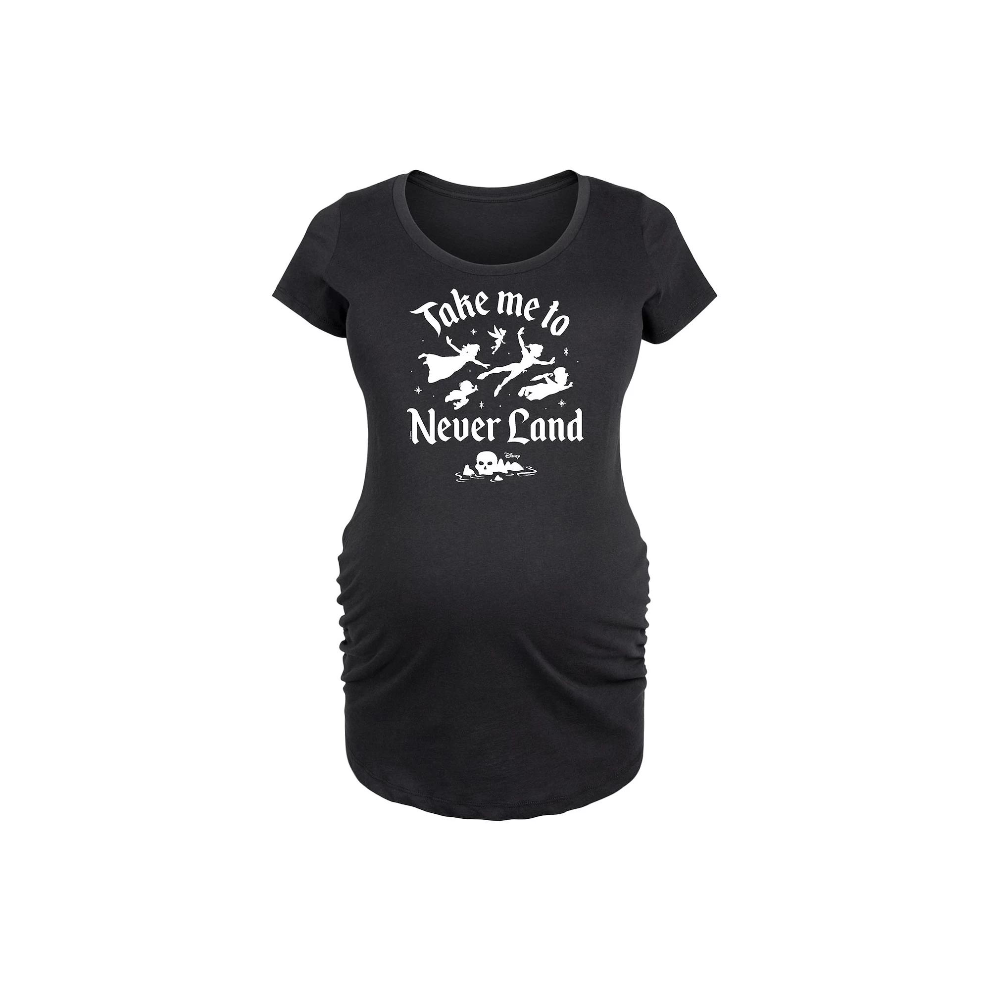 Disney's Peter Pan Maternity Take Me To Never Land Graphic Tee, Women's,  Product Image