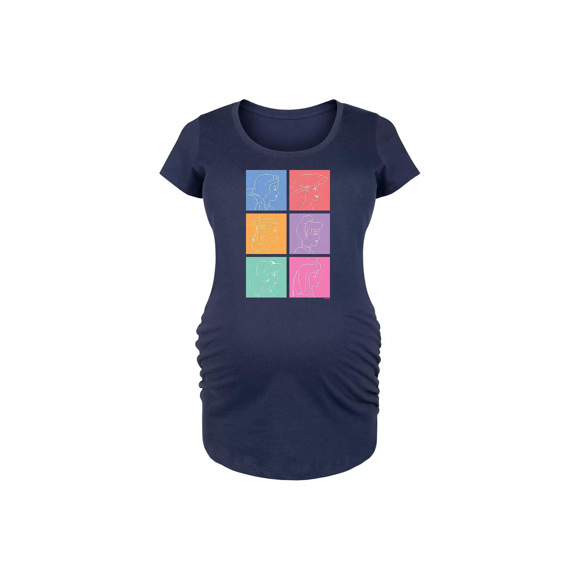 Disney Princess Maternity Grid Graphic Tee, Women's,  Product Image