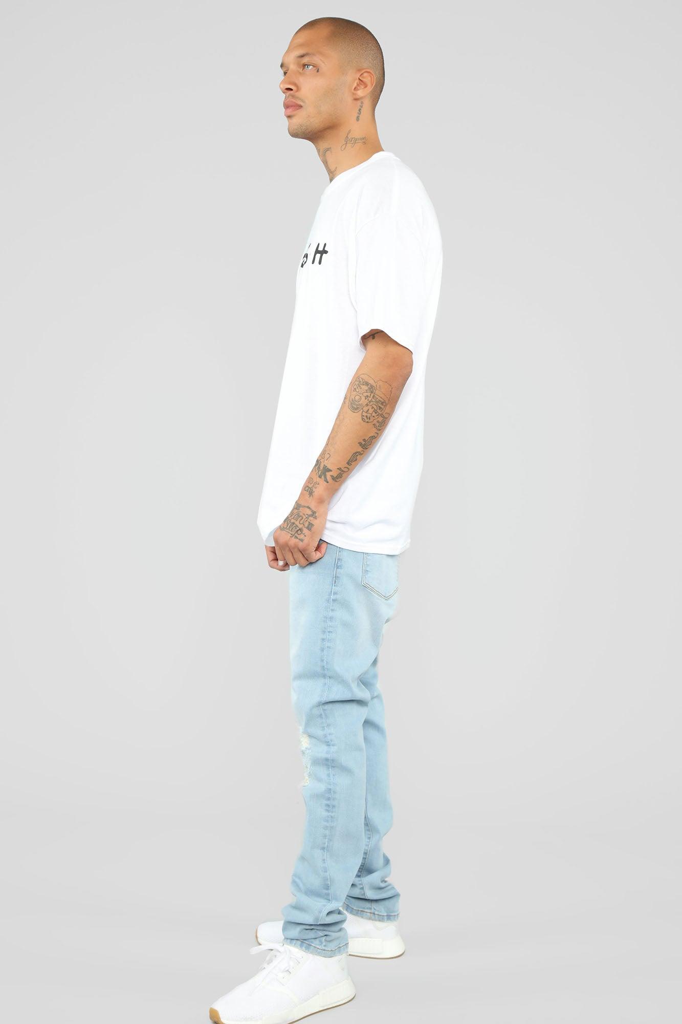 Fresh Short Sleeve Tee - White/Black Product Image