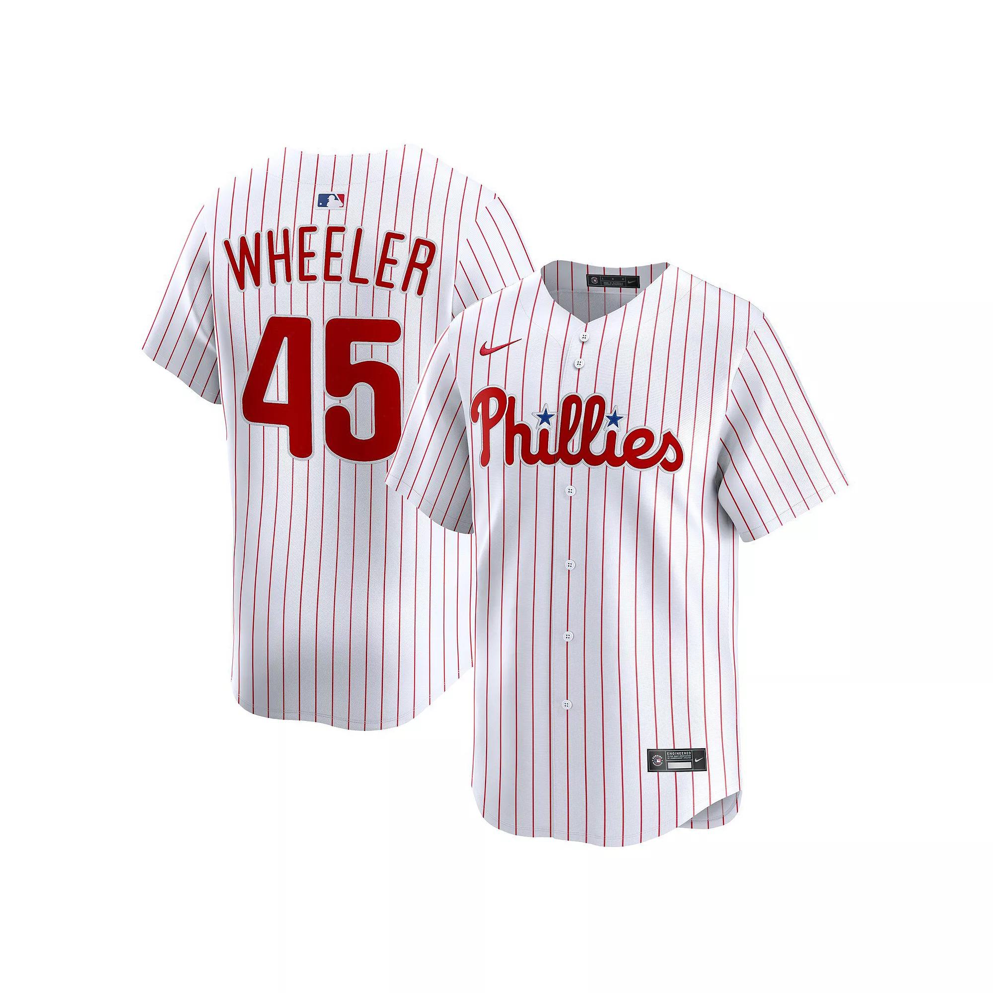 Men's Nike Zack Wheeler White Philadelphia Phillies Home Limited Player Jersey,  Product Image