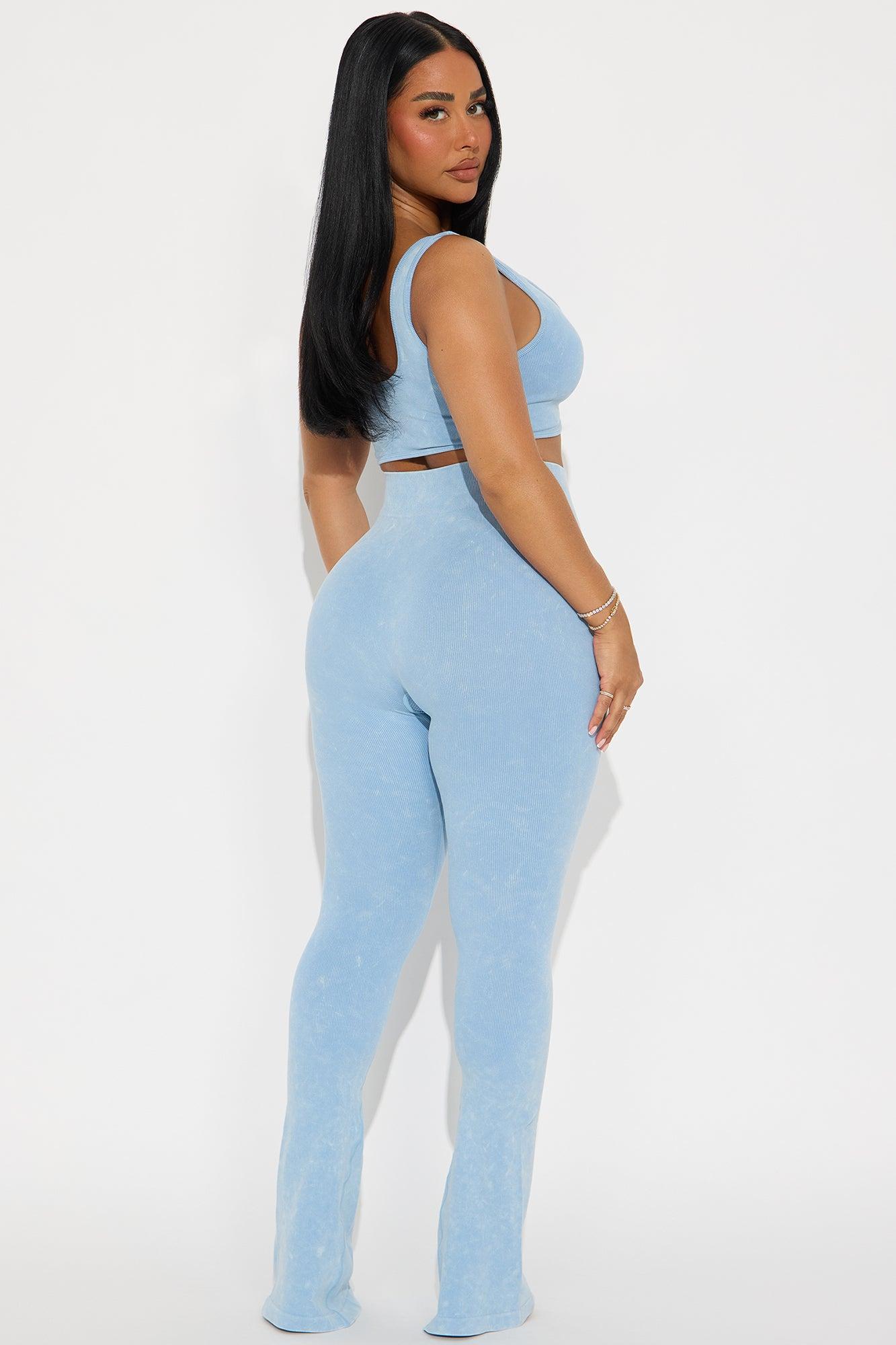 Settle Down Seamless Legging Set - Light Blue Product Image