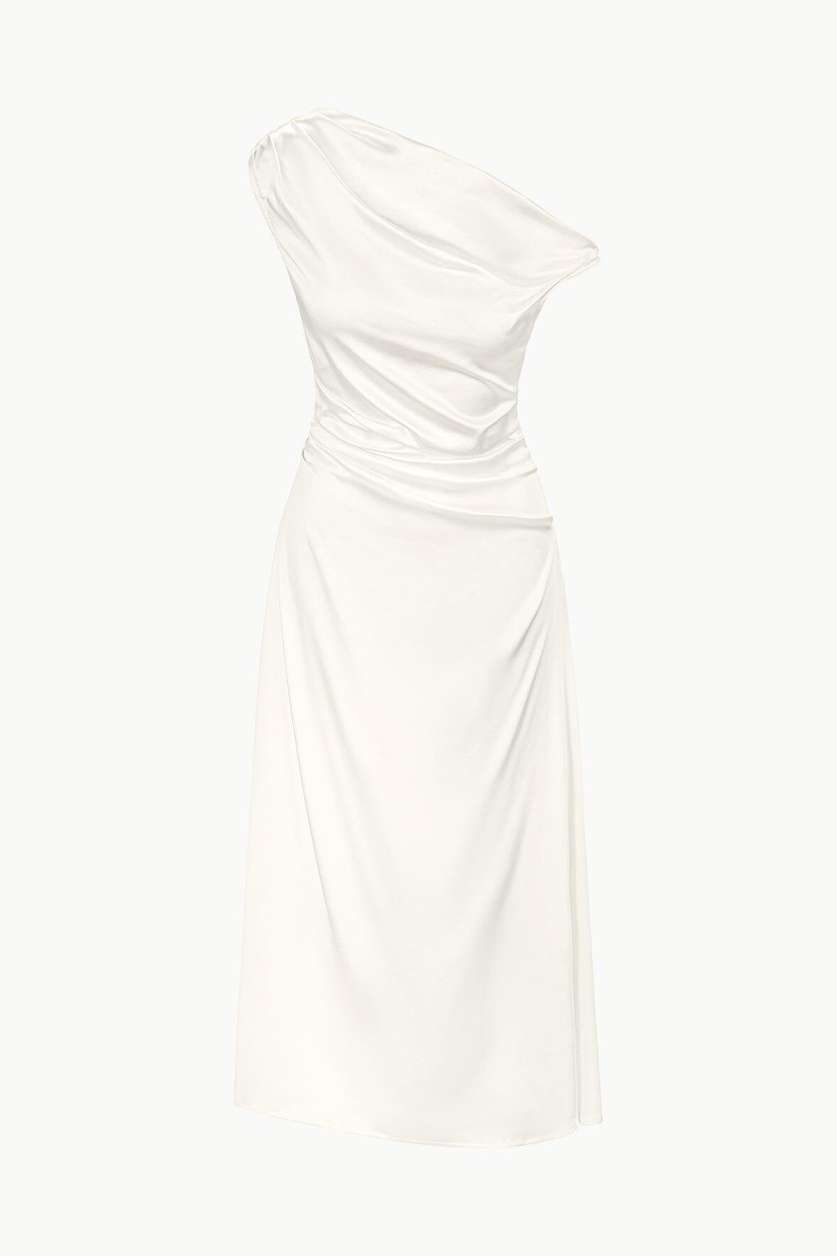 PHARE SILK DRESS | IVORY Product Image