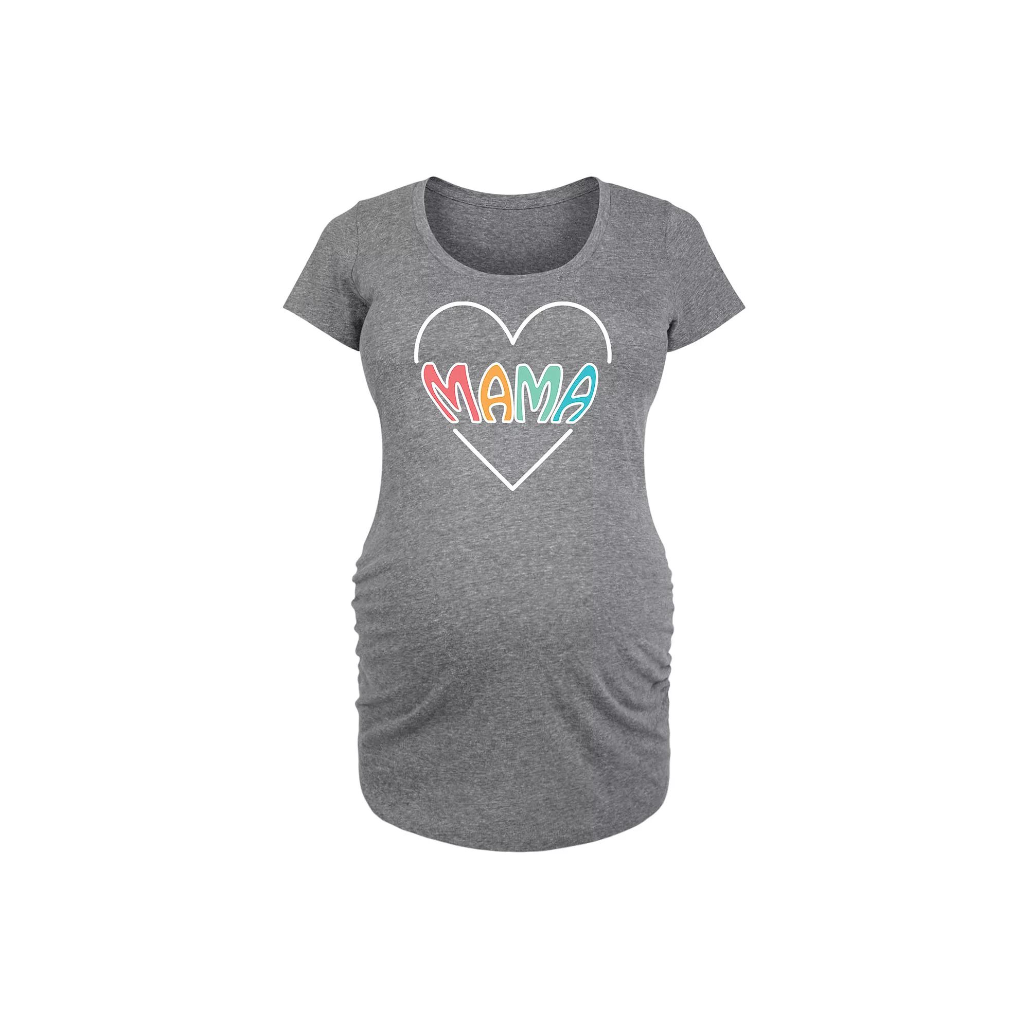 Maternity Mama Heart Graphic Tee, Women's,  Product Image