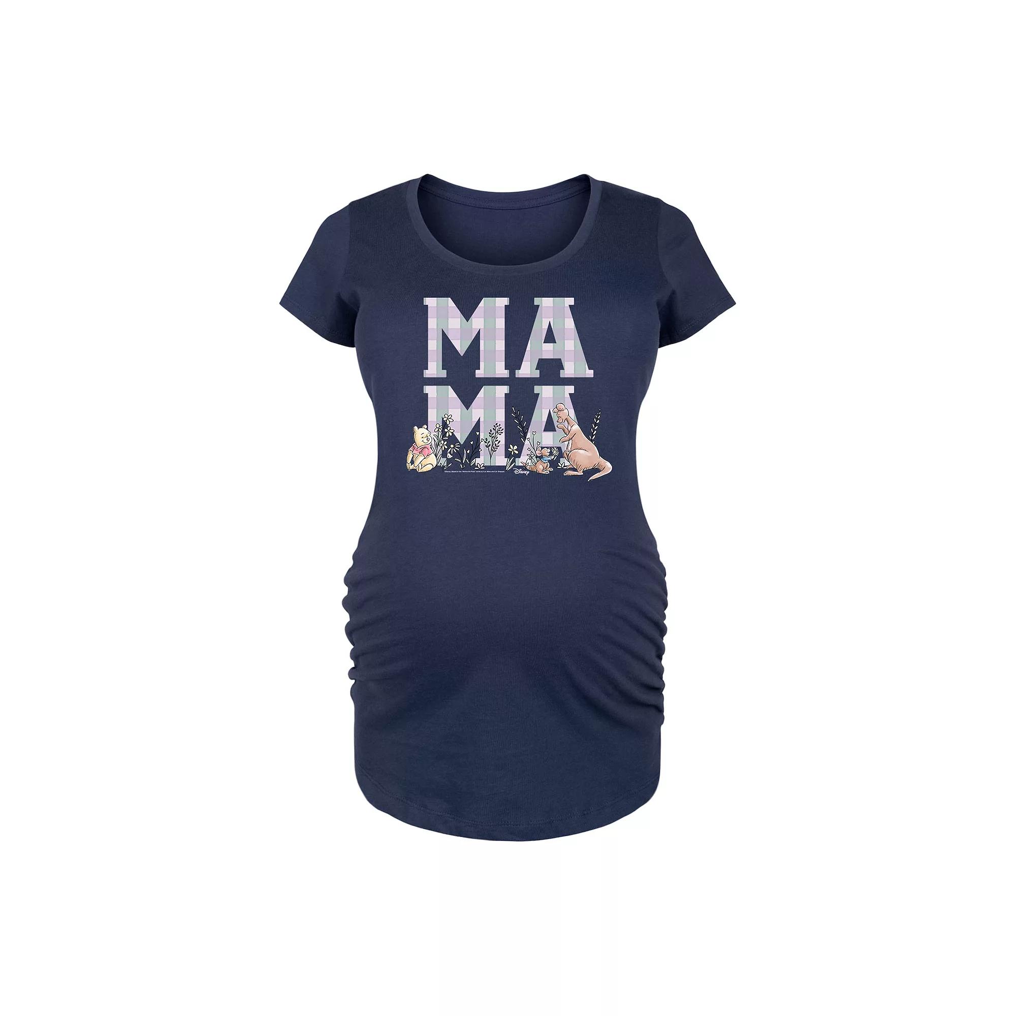 Disney's Winnie the Pooh Maternity Mama Grid Graphic Tee, Women's,  Product Image
