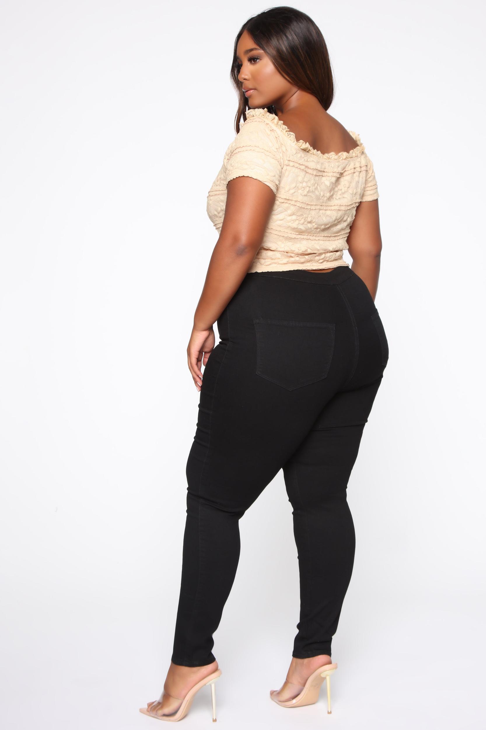 Luxe Ultra High Waist Skinny Jeans - Black Product Image