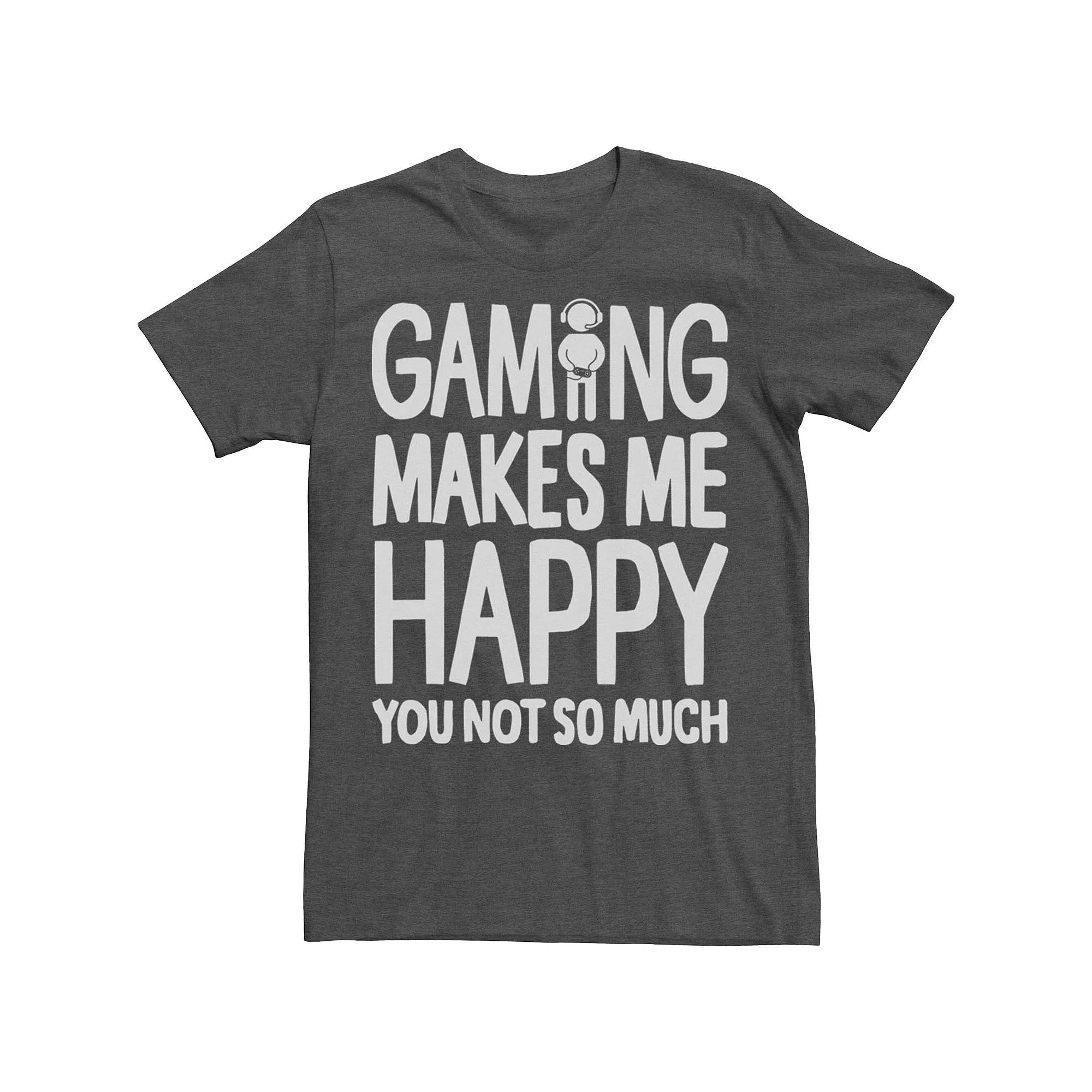 Big & Tall Gaming Makes Me Happy You Not So Much Tee, Men's,  Product Image