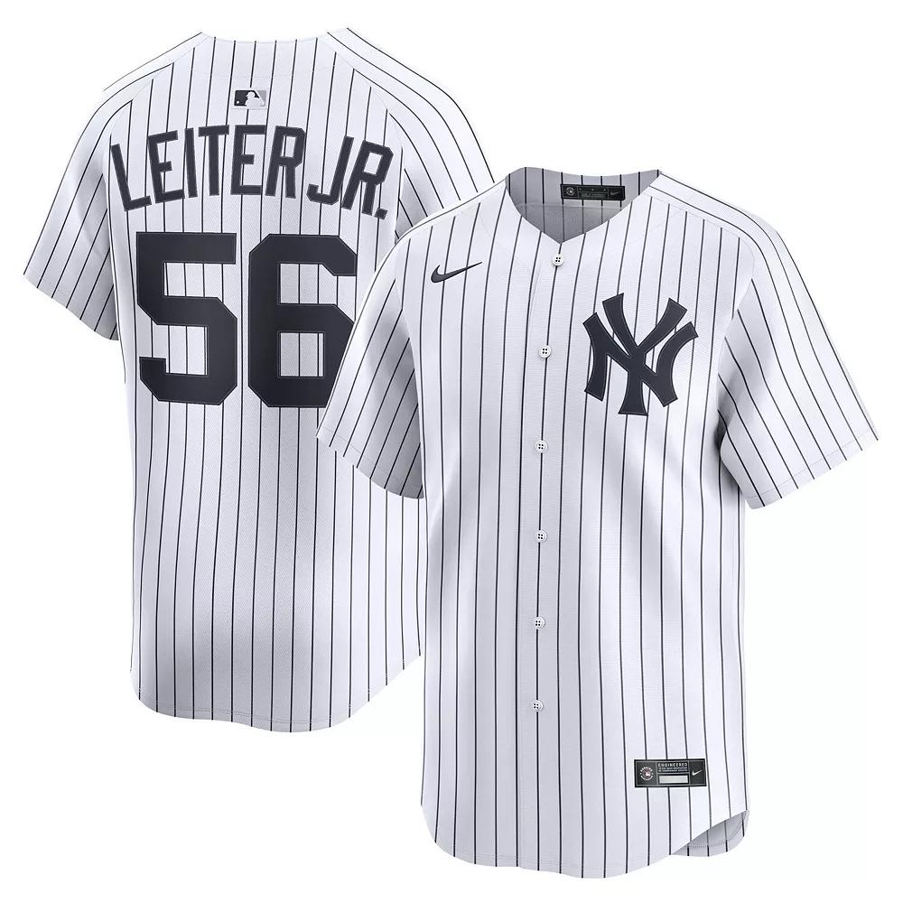 Men's Nike Mark Leiter Jr. White New York Yankees Home Limited Player Jersey,  Product Image