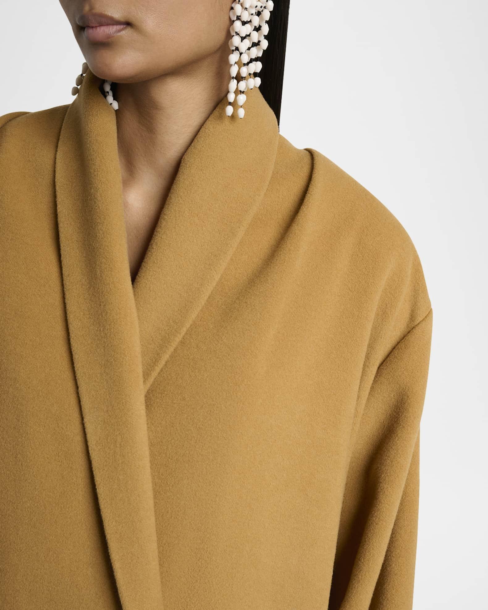 Elise Double-Breasted Wool Cashmere Coat Product Image