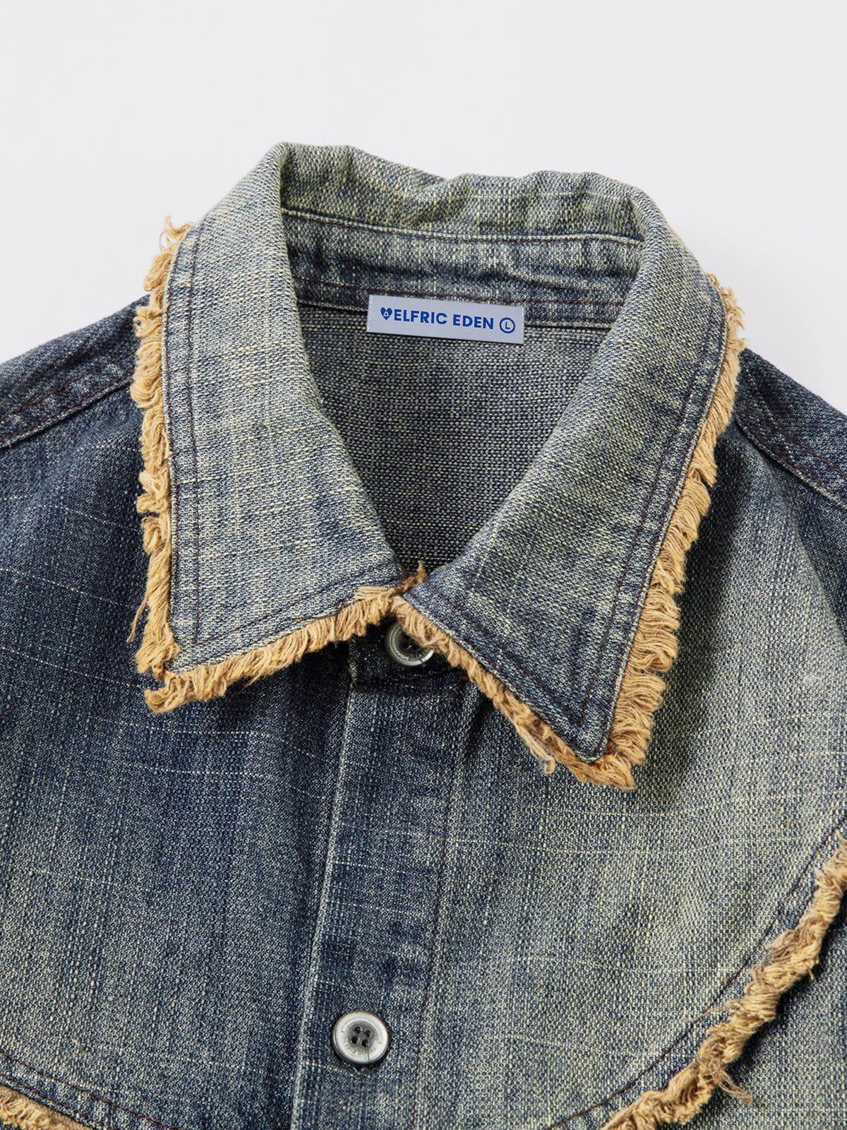 Aelfric Eden Fringe Denim Shirt Product Image